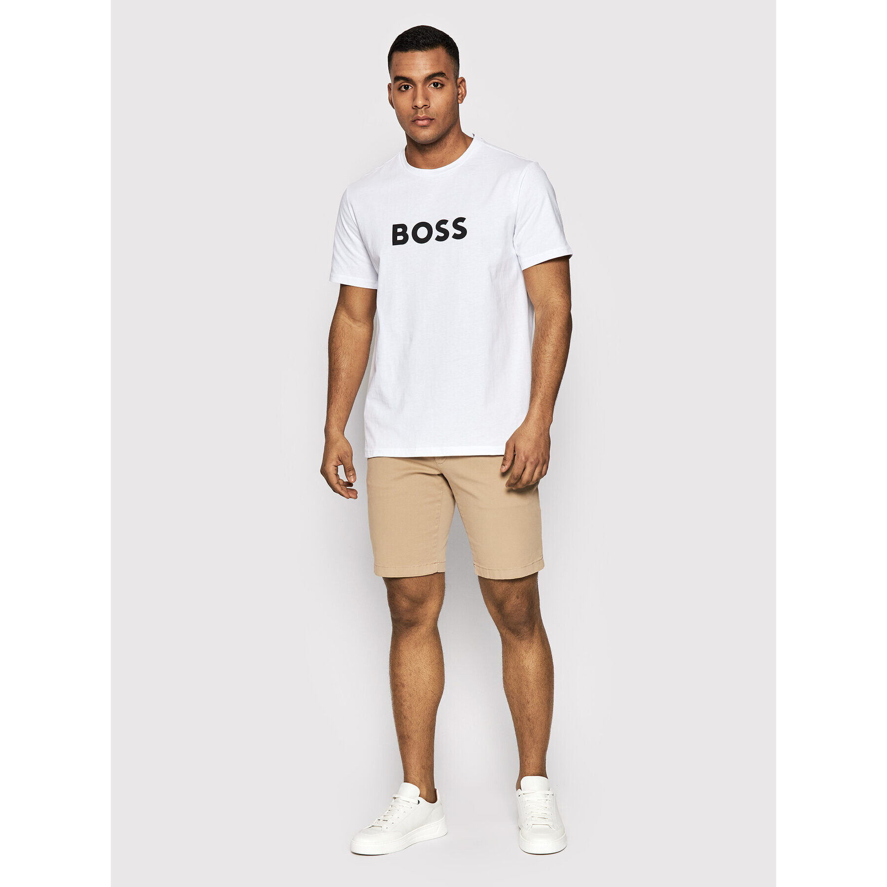 Boss T-Shirt 50469289 Bílá Relaxed Fit - Pepit.cz