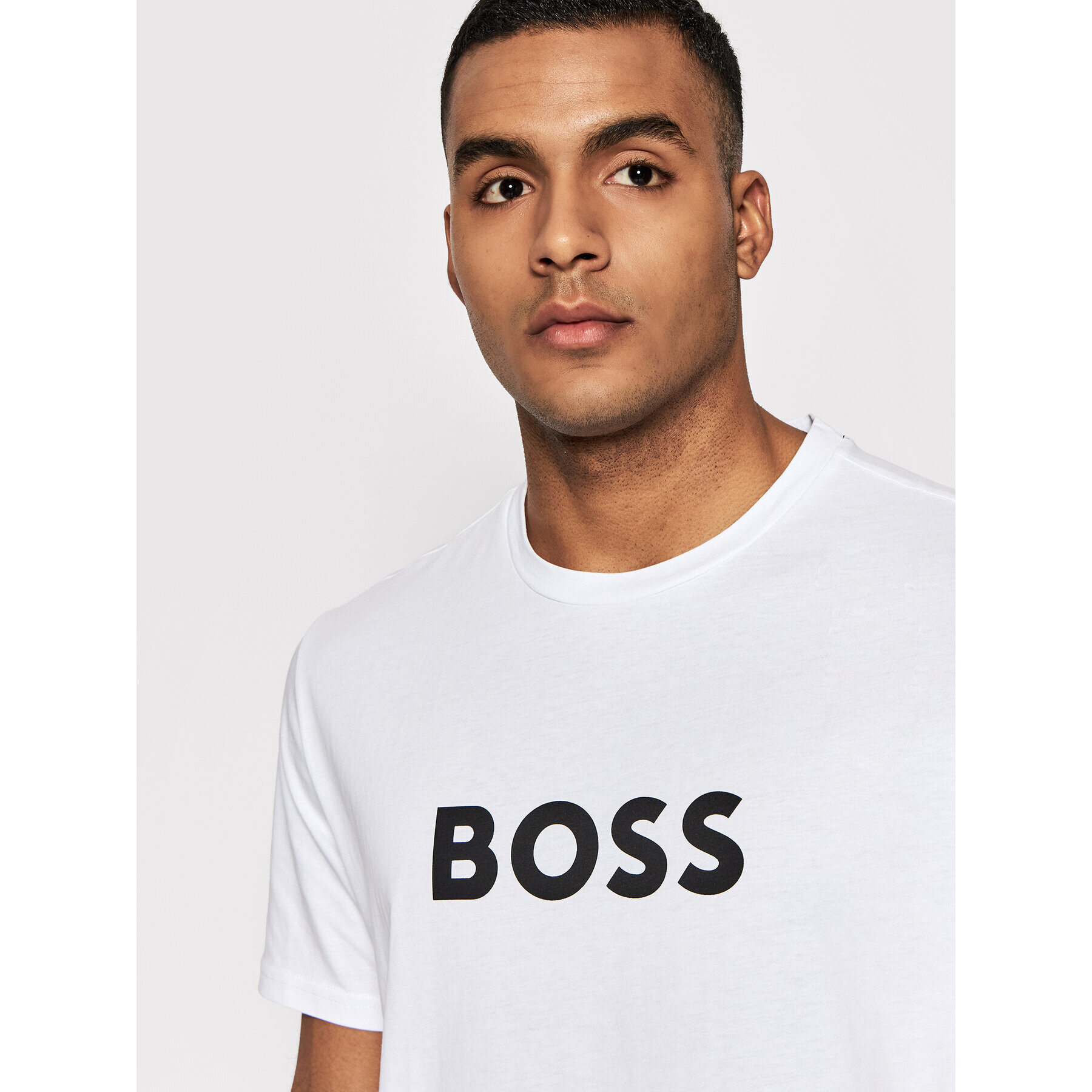 Boss T-Shirt 50469289 Bílá Relaxed Fit - Pepit.cz