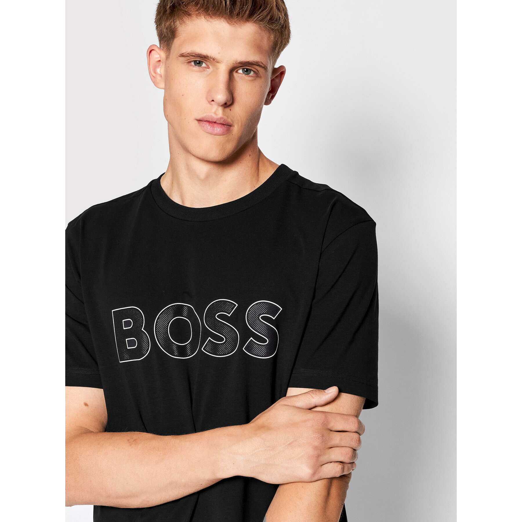 Boss T-Shirt 50474232 Černá Regular Fit - Pepit.cz