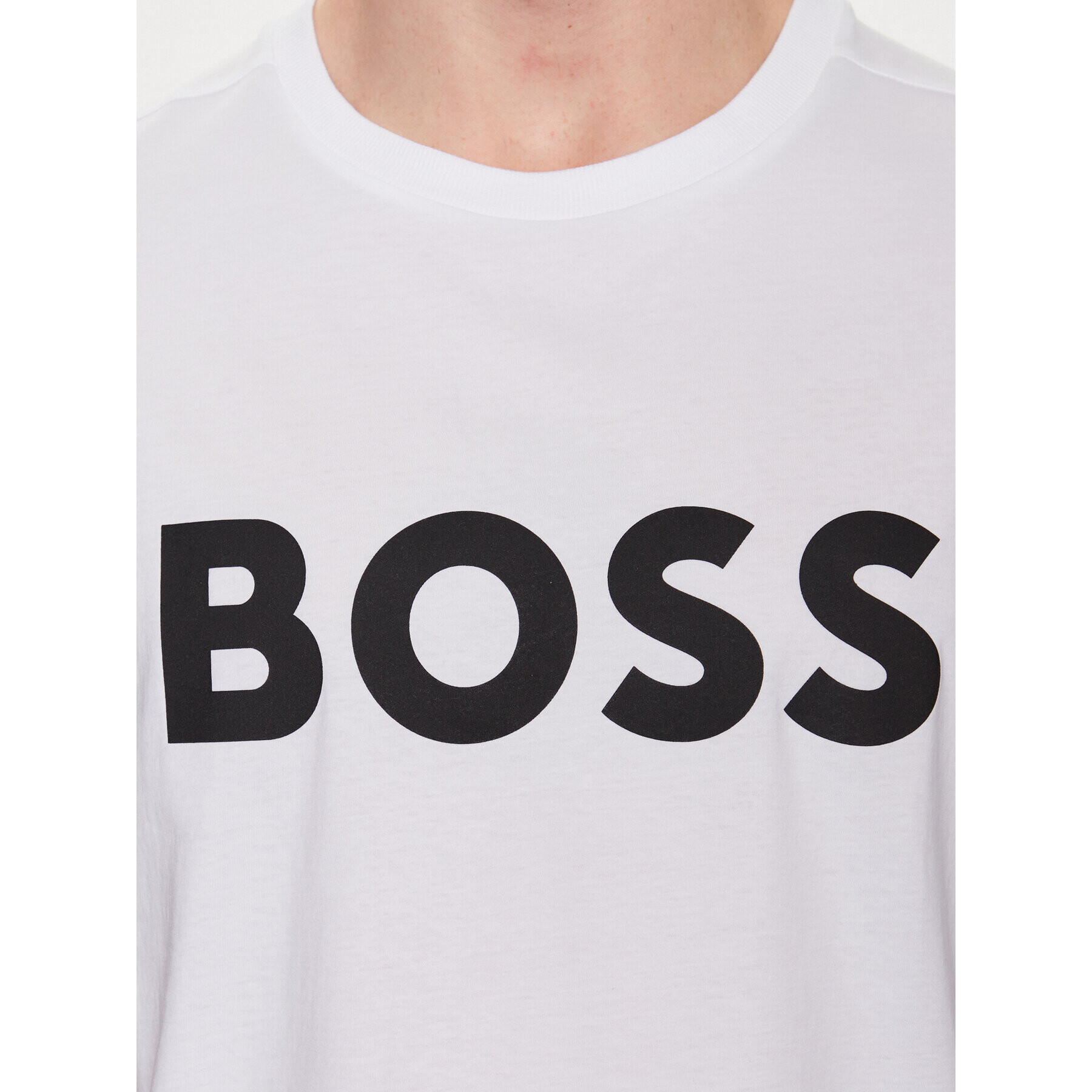 Boss T-Shirt 50483774 Bílá Relaxed Fit - Pepit.cz