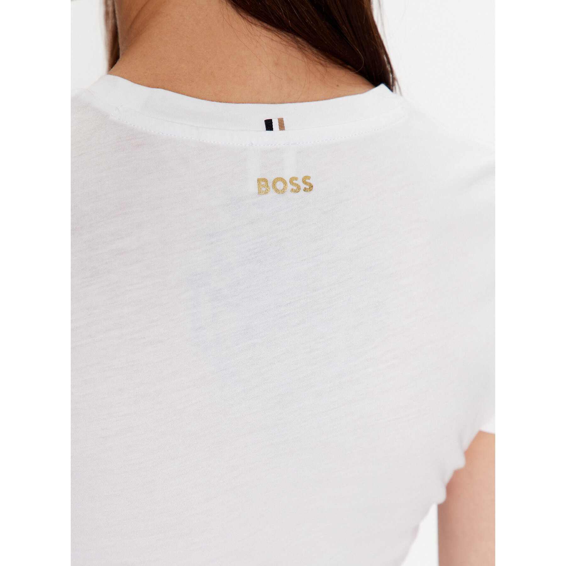 Boss T-Shirt 50484941 Bílá Slim Fit - Pepit.cz