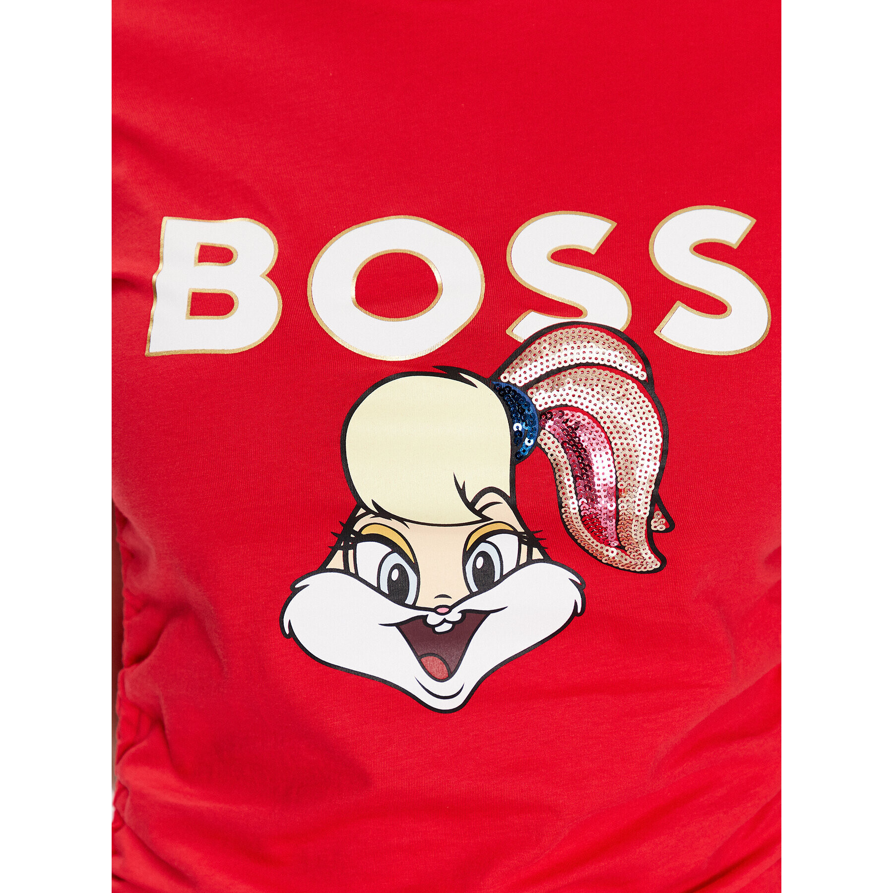 Boss T-Shirt 50484941 Červená Slim Fit - Pepit.cz