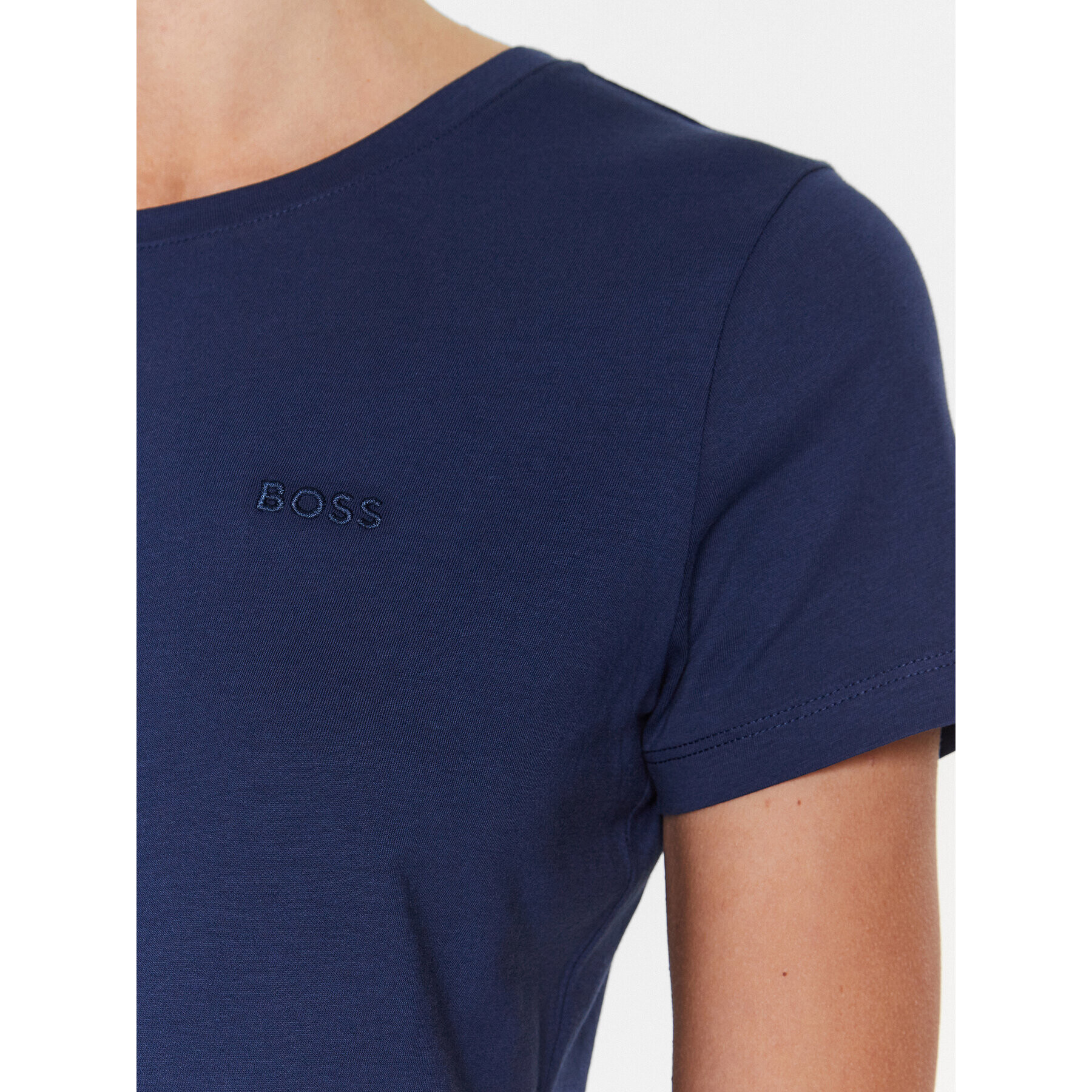 Boss T-Shirt 50489871 Modrá Slim Fit - Pepit.cz