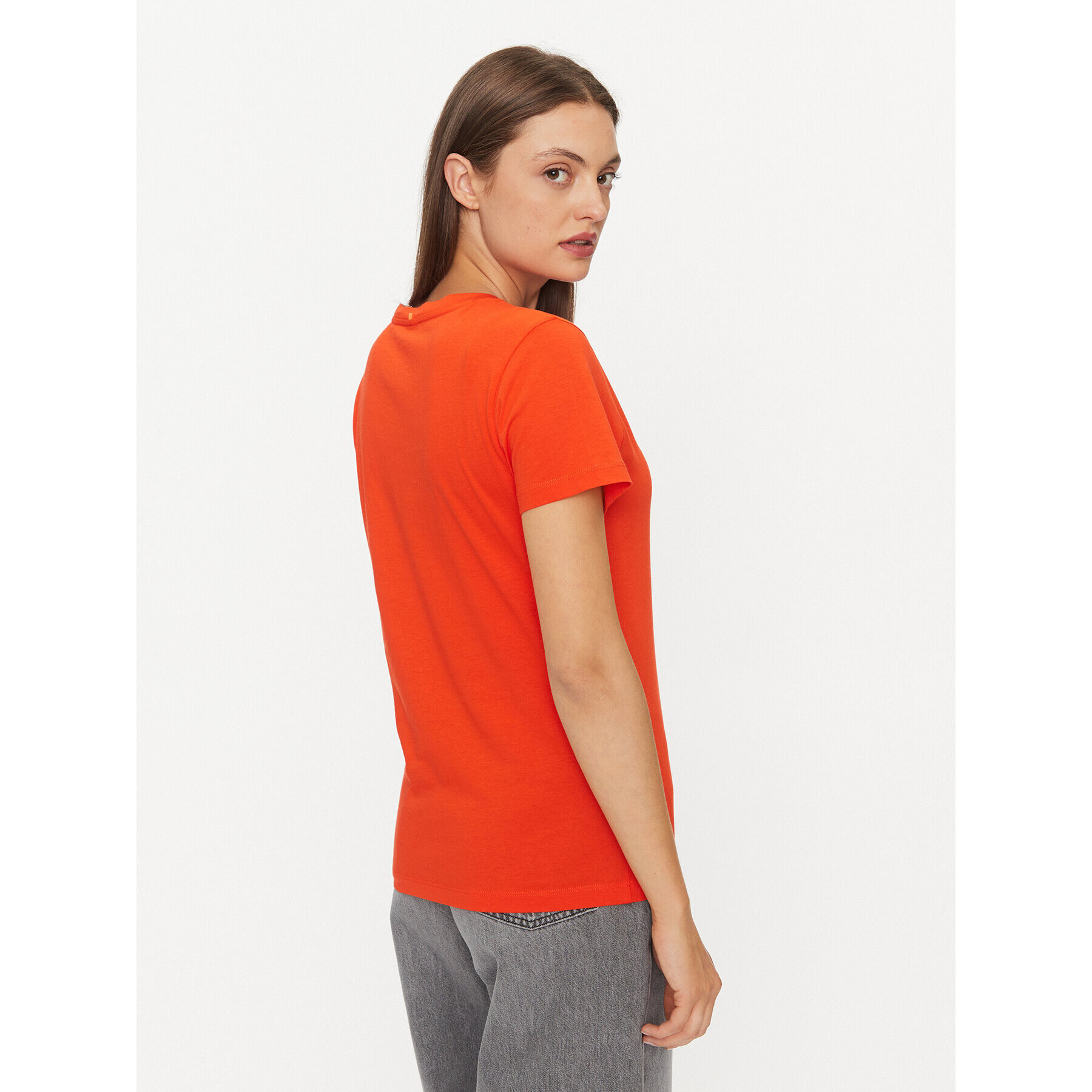 Boss T-Shirt 50489871 Oranžová Slim Fit - Pepit.cz