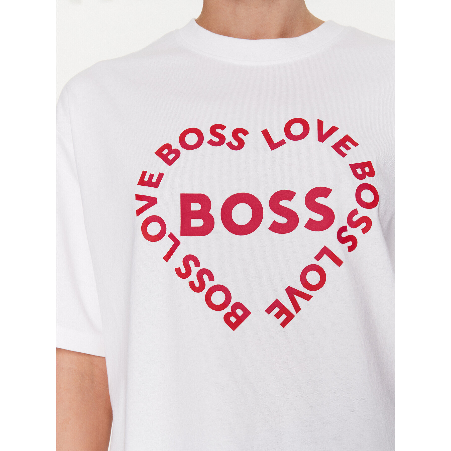 Boss T-Shirt 50491408 Bílá Relaxed Fit - Pepit.cz