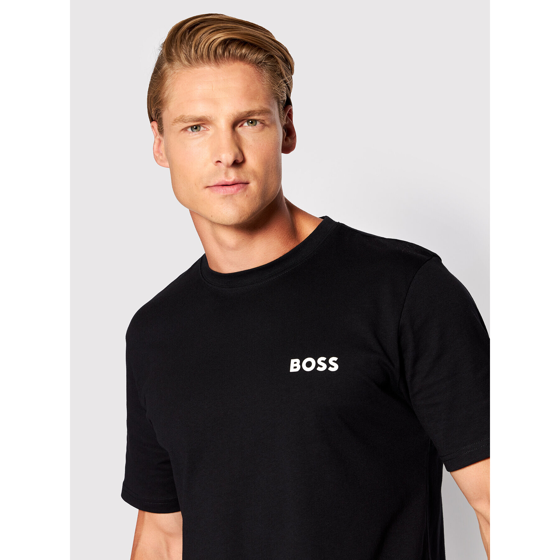 Boss T-Shirt Back 50473056 Černá Relaxed Fit - Pepit.cz