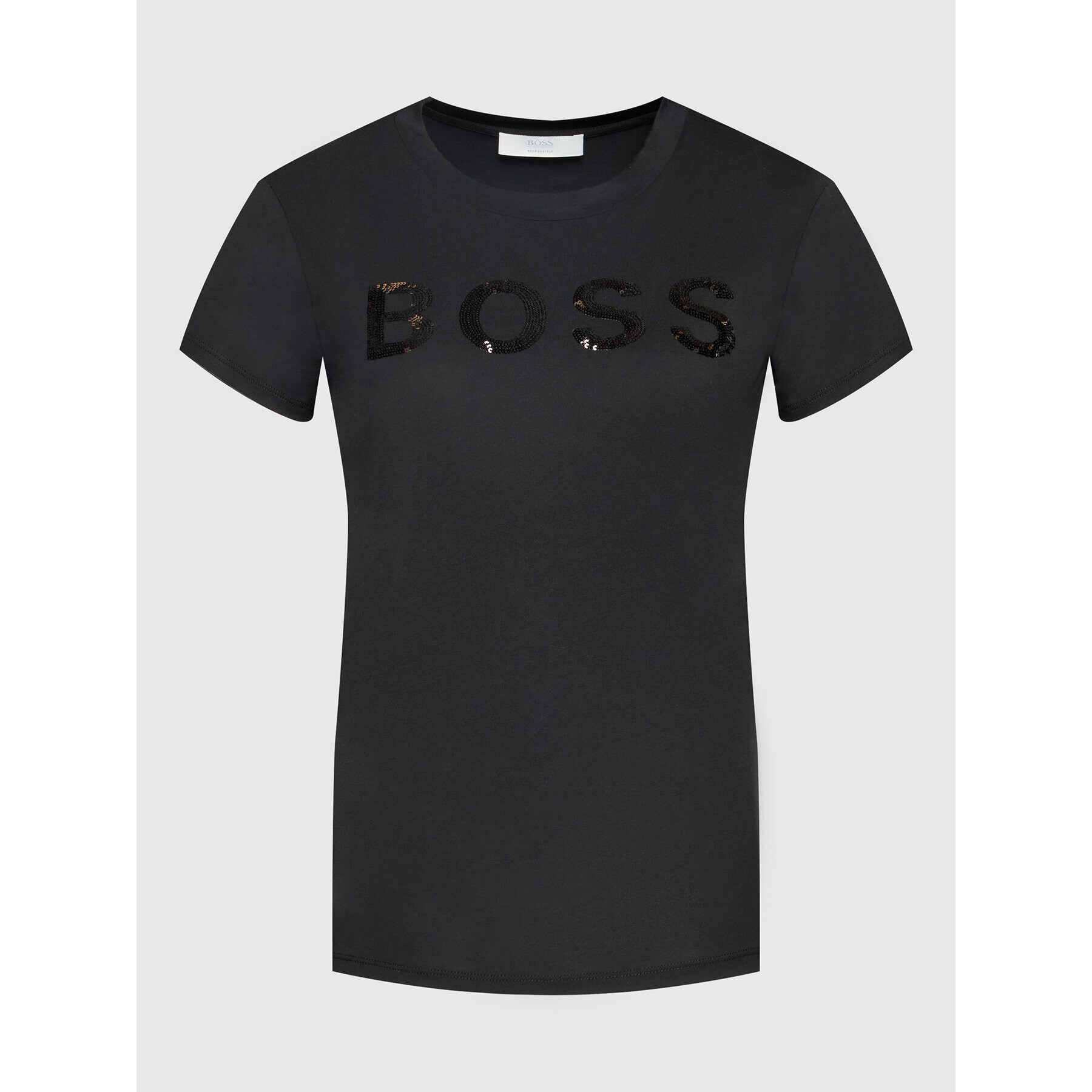 Boss T-Shirt C_Elogo_4 50464505 Černá Regular Fit - Pepit.cz