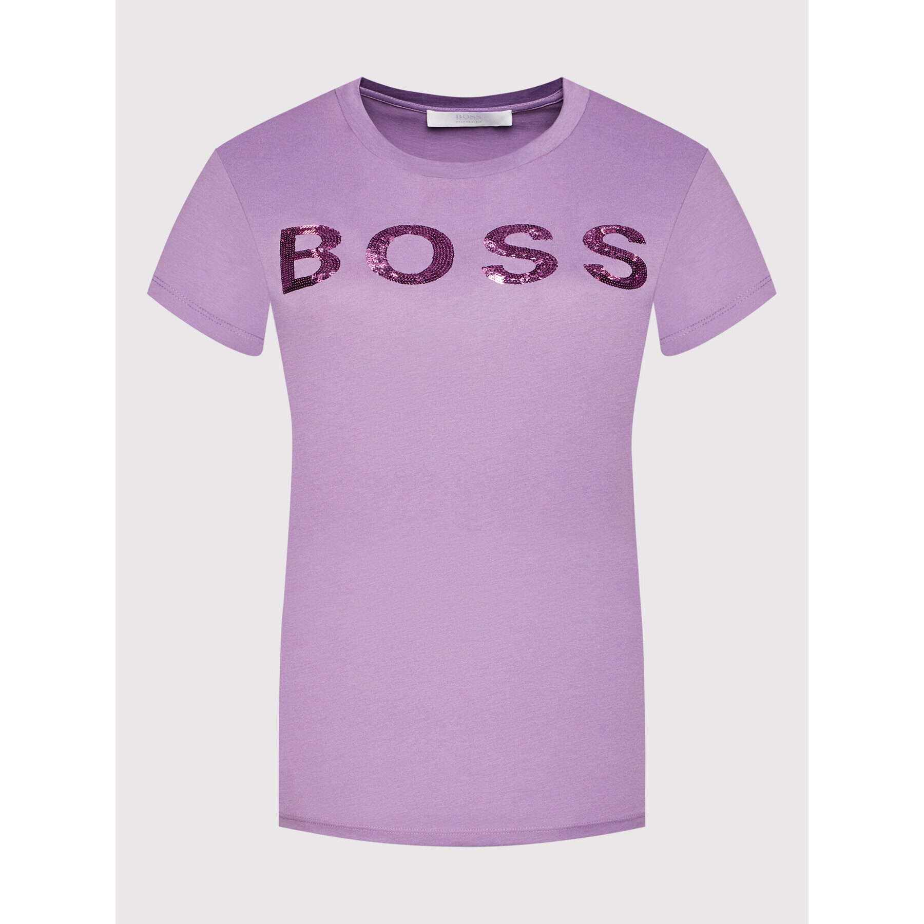 Boss T-Shirt C_Elogo_4 50464505 Fialová Regular Fit - Pepit.cz