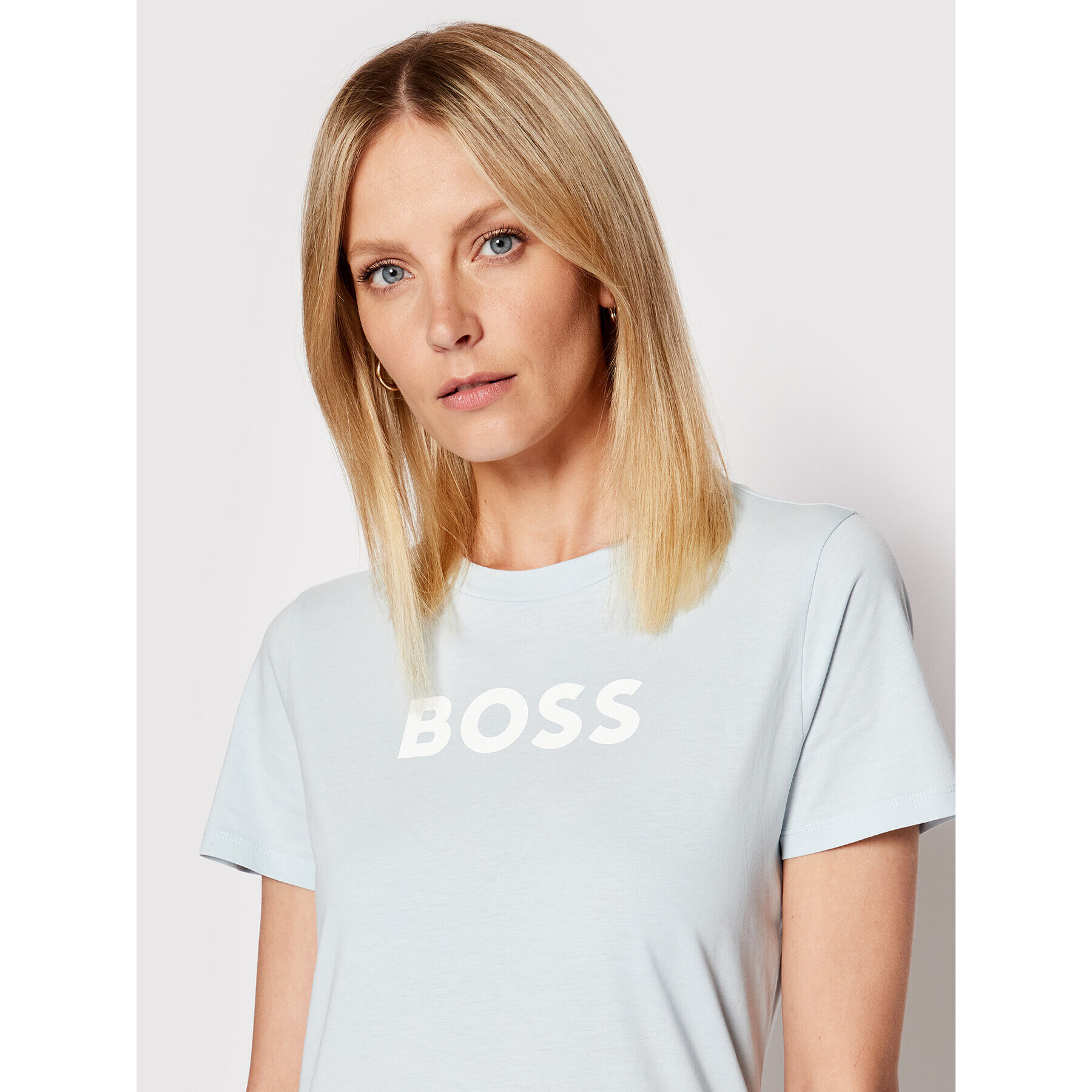 Boss T-Shirt C_Elogo_5 50468356 Modrá Regular Fit - Pepit.cz