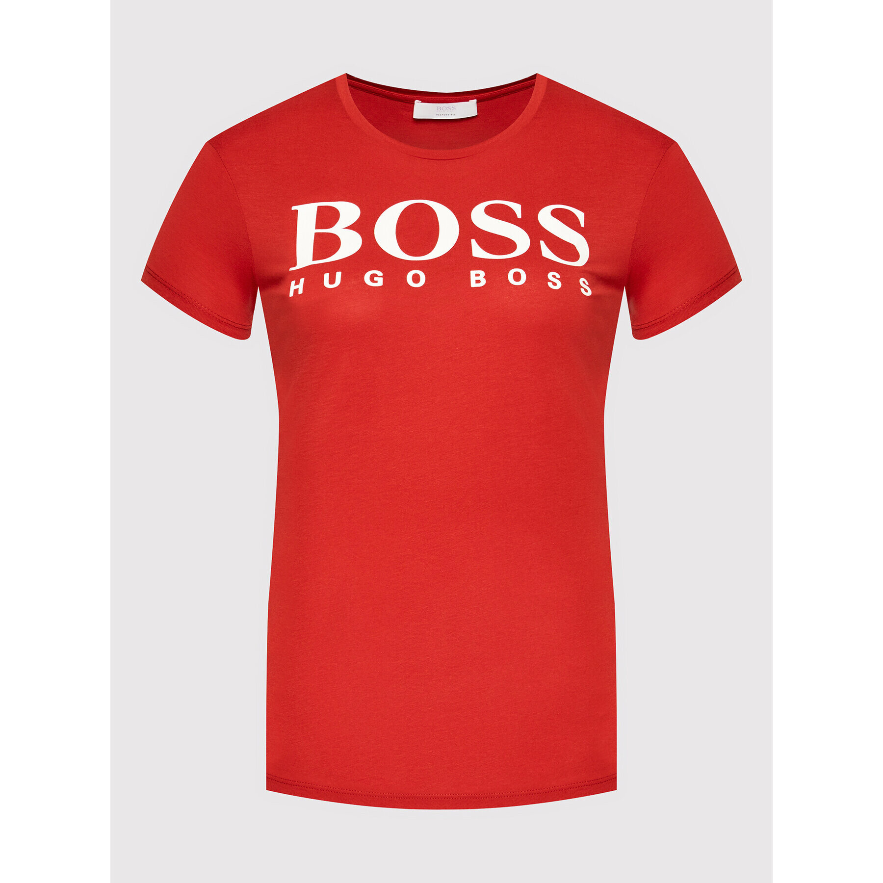 Boss T-Shirt C_Elogo1 50455144 Červená Regular Fit - Pepit.cz