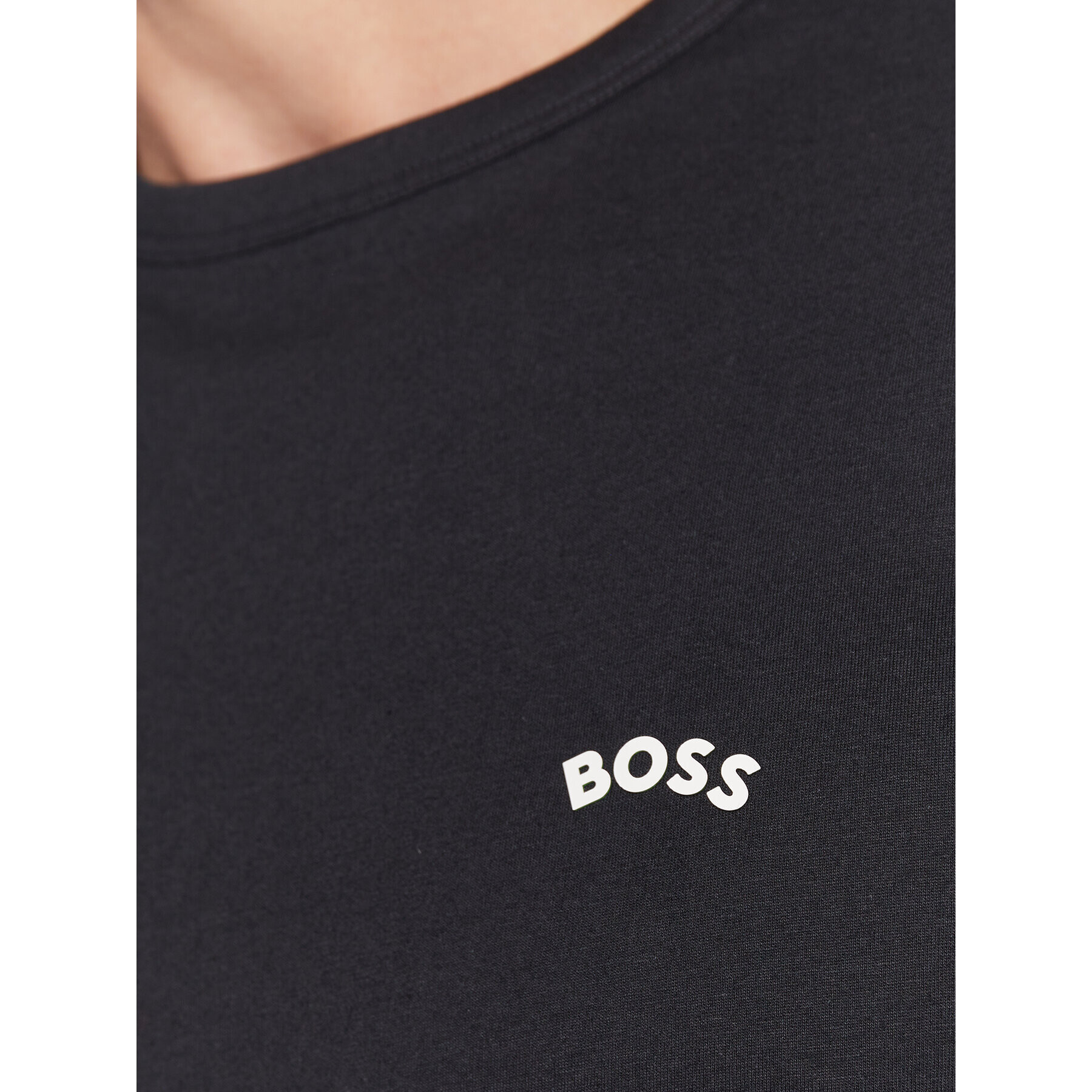 Boss T-Shirt Curved 50469062 Tmavomodrá Regular Fit - Pepit.cz