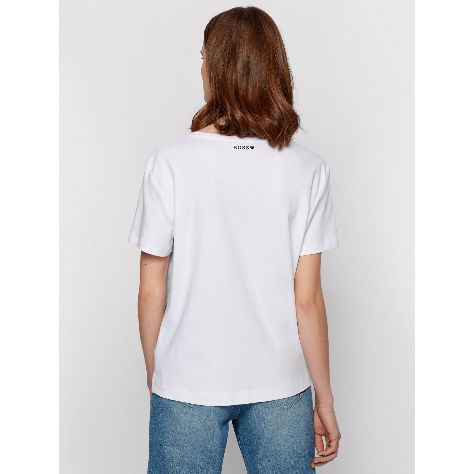 Boss T-Shirt Eromance_Vd 50452527 Bílá Regular Fit - Pepit.cz