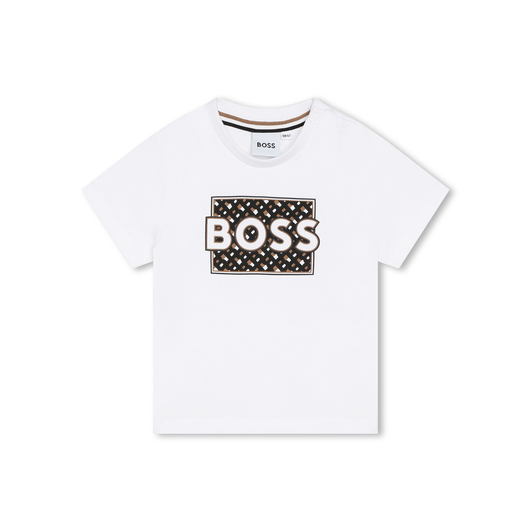 Boss T-Shirt J05A14 M Bílá Regular Fit - Pepit.cz