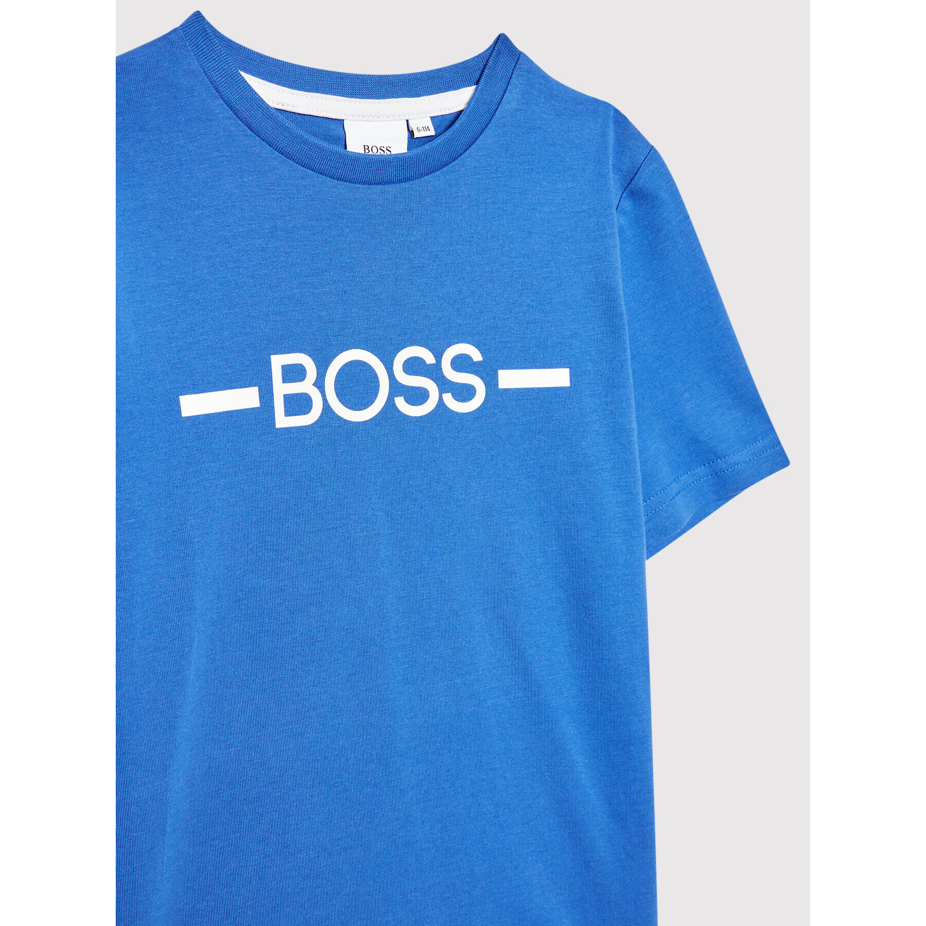 Boss T-Shirt J25N29 S Modrá Regular Fit - Pepit.cz