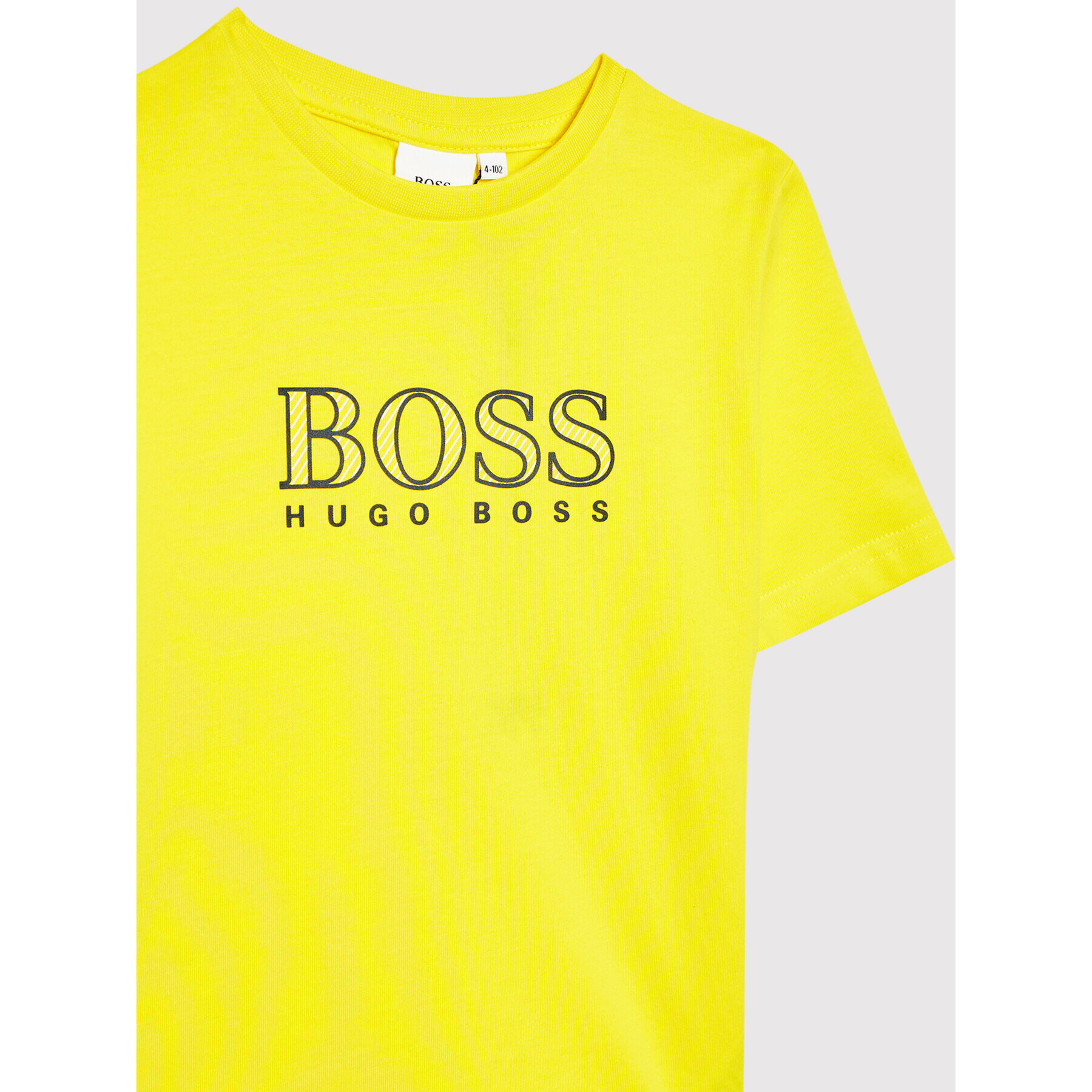 Boss T-Shirt J25N30 S Žlutá Regular Fit - Pepit.cz