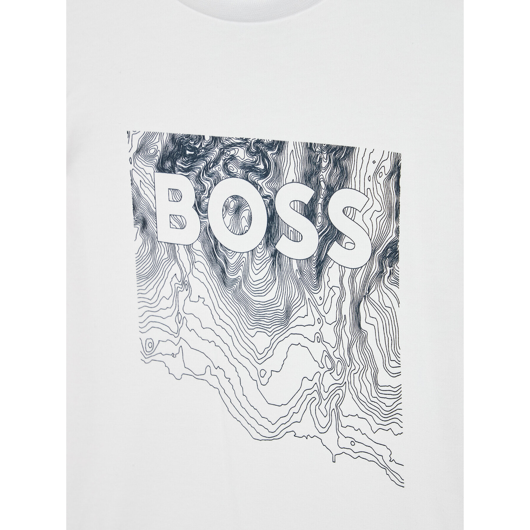 Boss T-Shirt J25N35 D Bílá Regular Fit - Pepit.cz