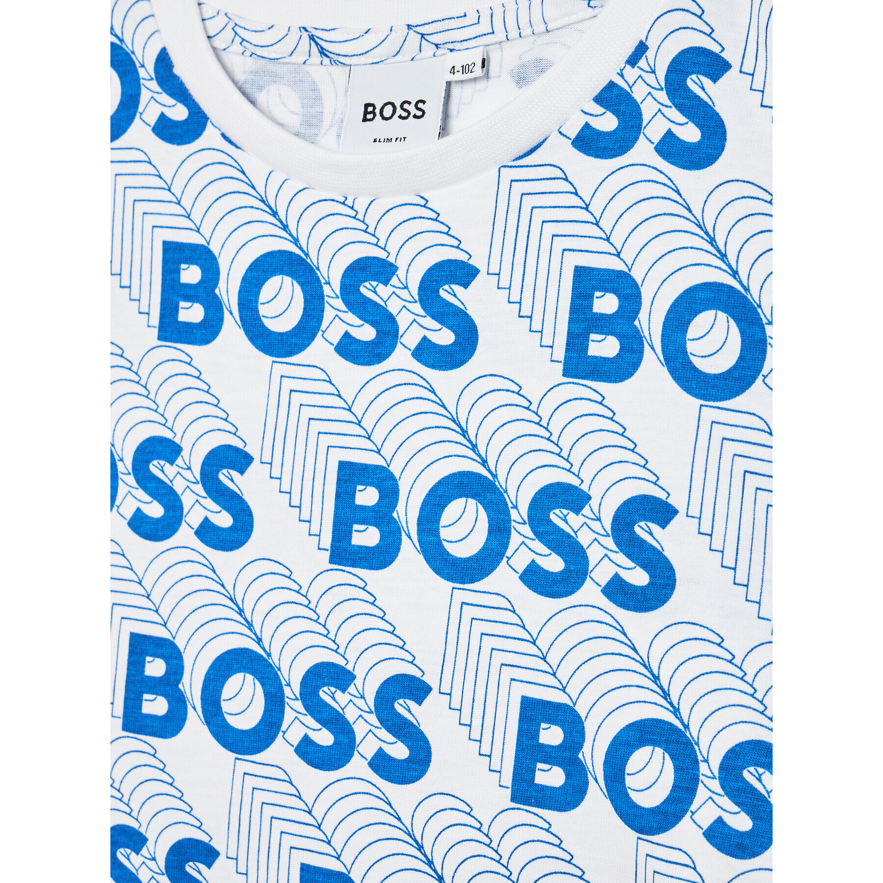 Boss T-Shirt J25N55 D Bílá Slim Fit - Pepit.cz