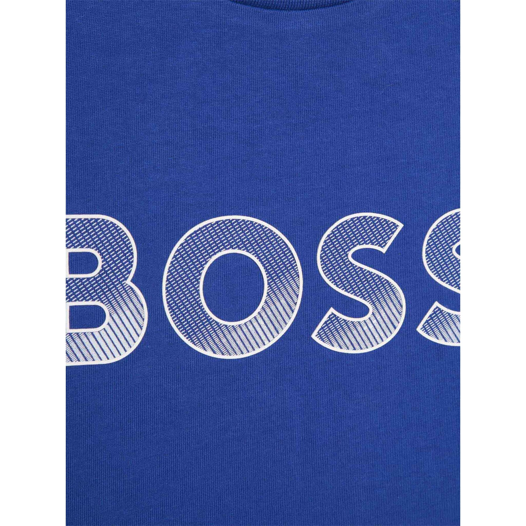 Boss T-Shirt J25O03 D Modrá Regular Fit - Pepit.cz