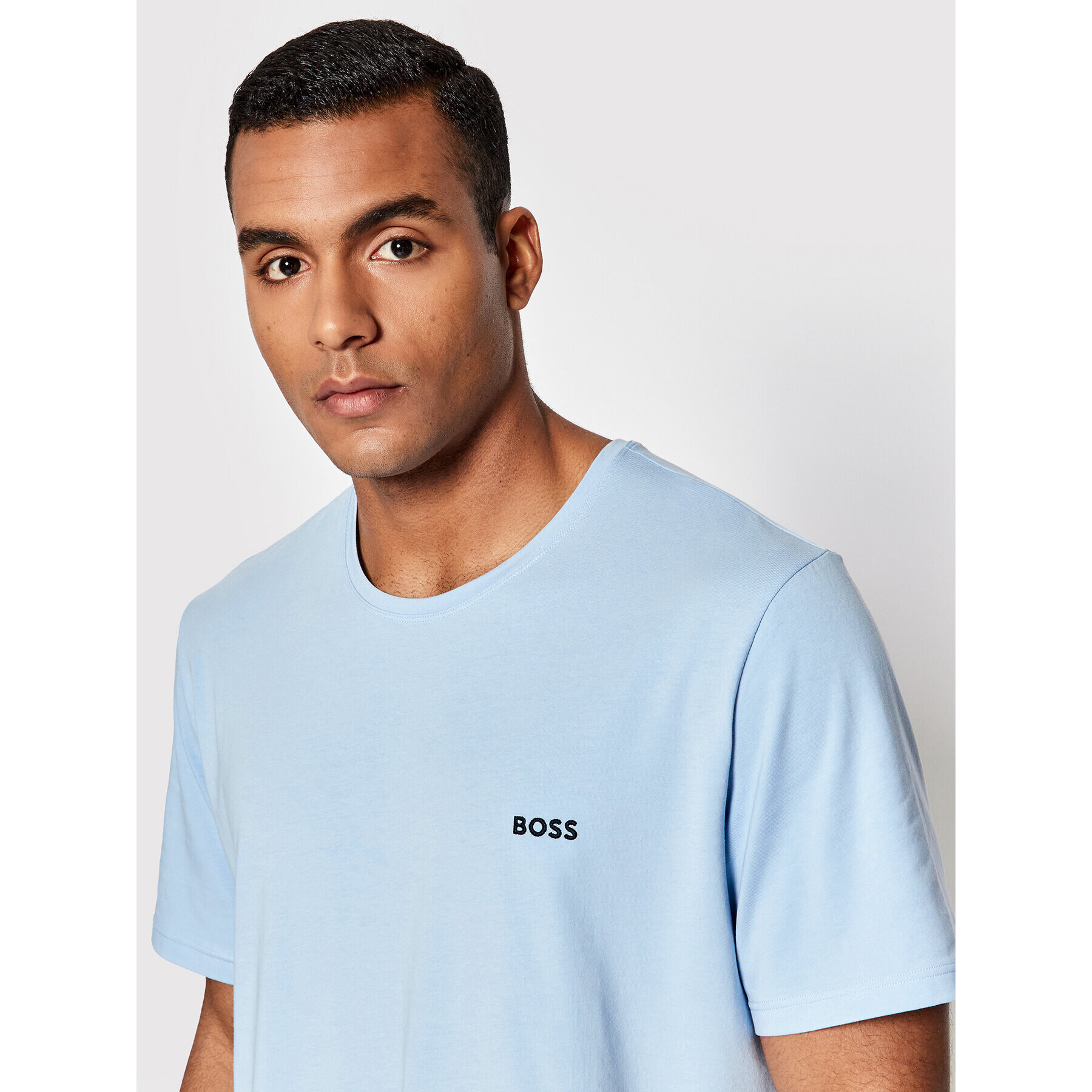 Boss T-Shirt Mix&Match 50469605 Modrá Regular Fit - Pepit.cz