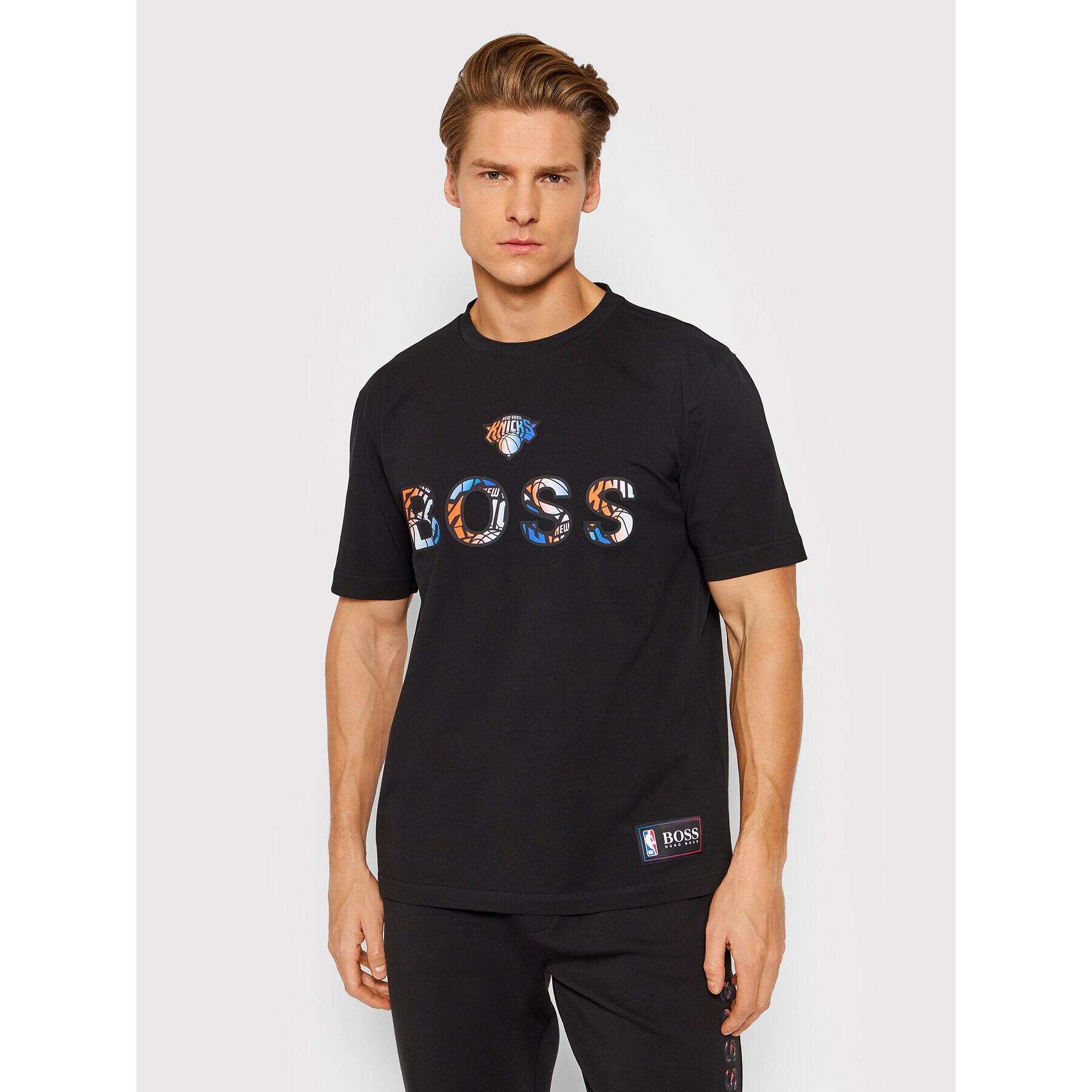 Boss T-Shirt NBA TBasket_2 50461962 Černá Relaxed Fit - Pepit.cz