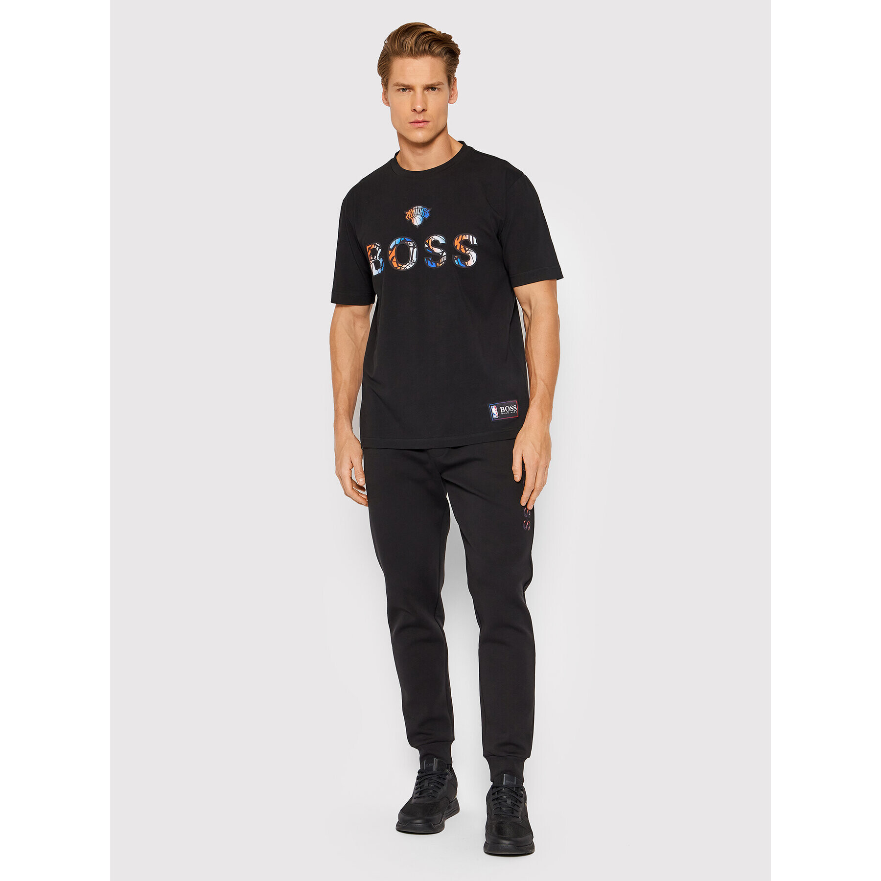 Boss T-Shirt NBA TBasket_2 50461962 Černá Relaxed Fit - Pepit.cz