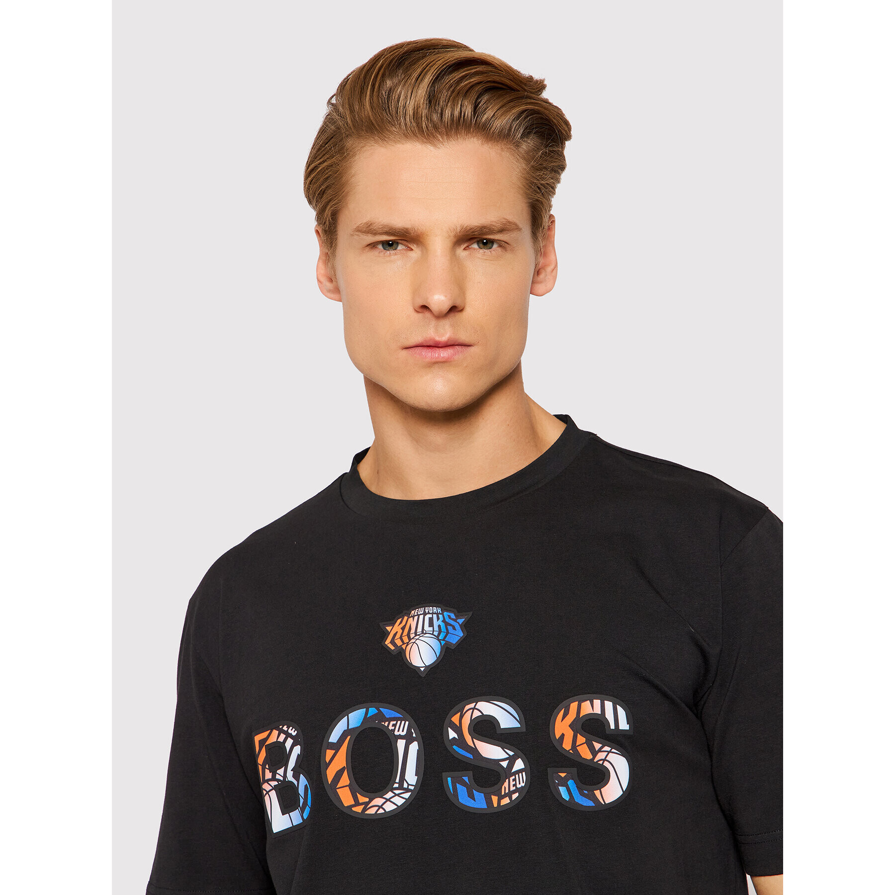 Boss T-Shirt NBA TBasket_2 50461962 Černá Relaxed Fit - Pepit.cz