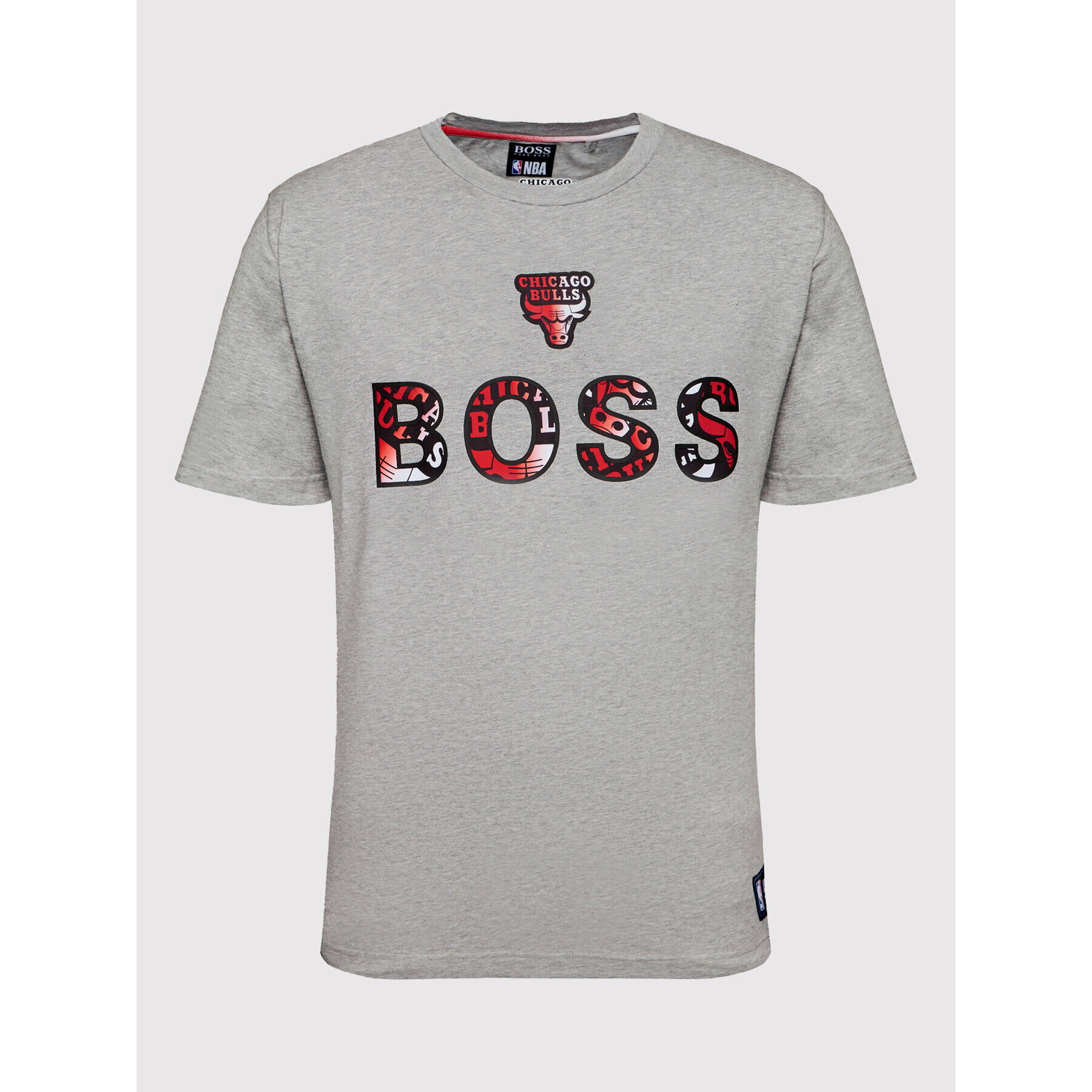 Boss T-Shirt NBA TBasket_2 50461962 Šedá Regular Fit - Pepit.cz