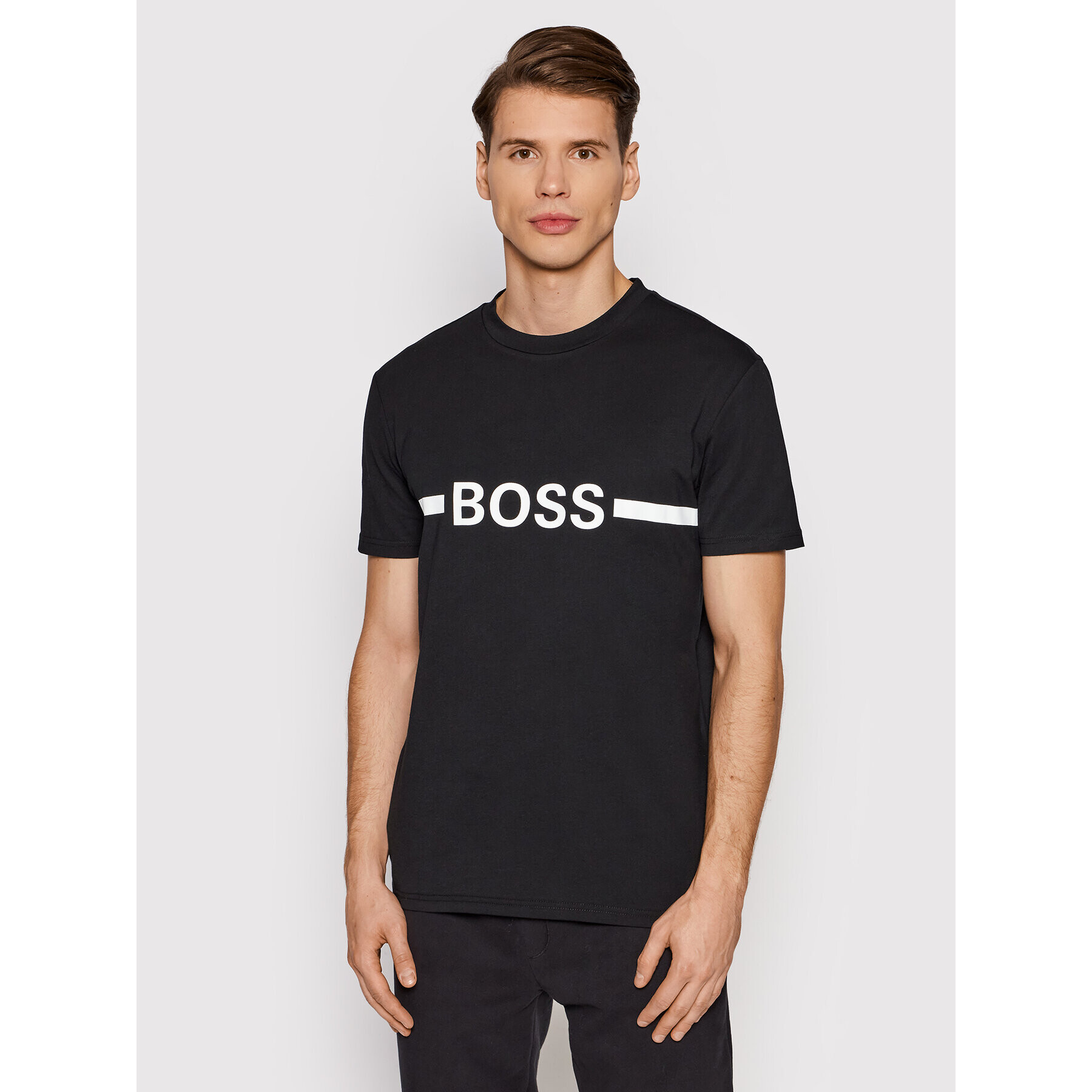 Boss T-Shirt Rn 50437367 Černá Slim Fit - Pepit.cz