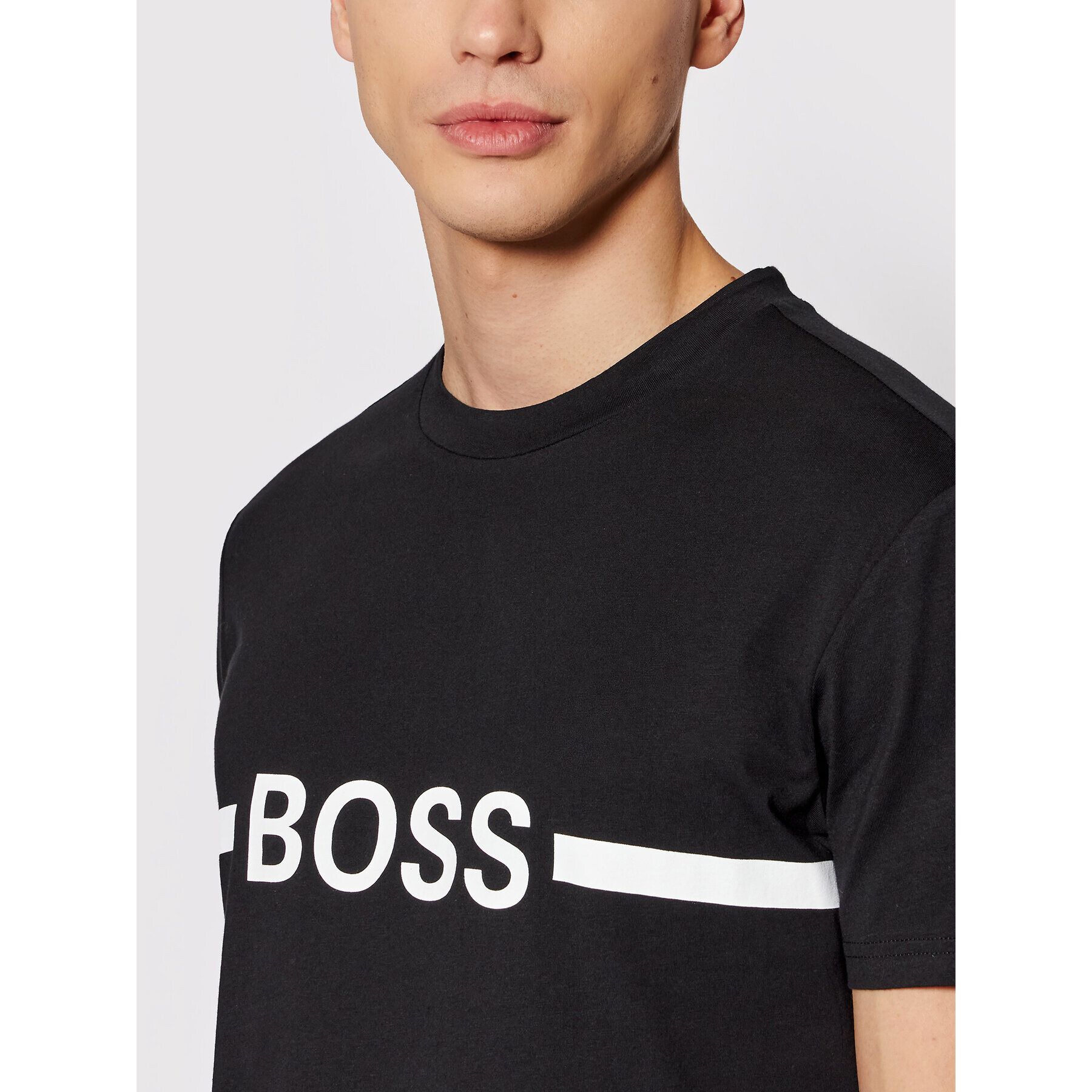 Boss T-Shirt Rn 50437367 Černá Slim Fit - Pepit.cz