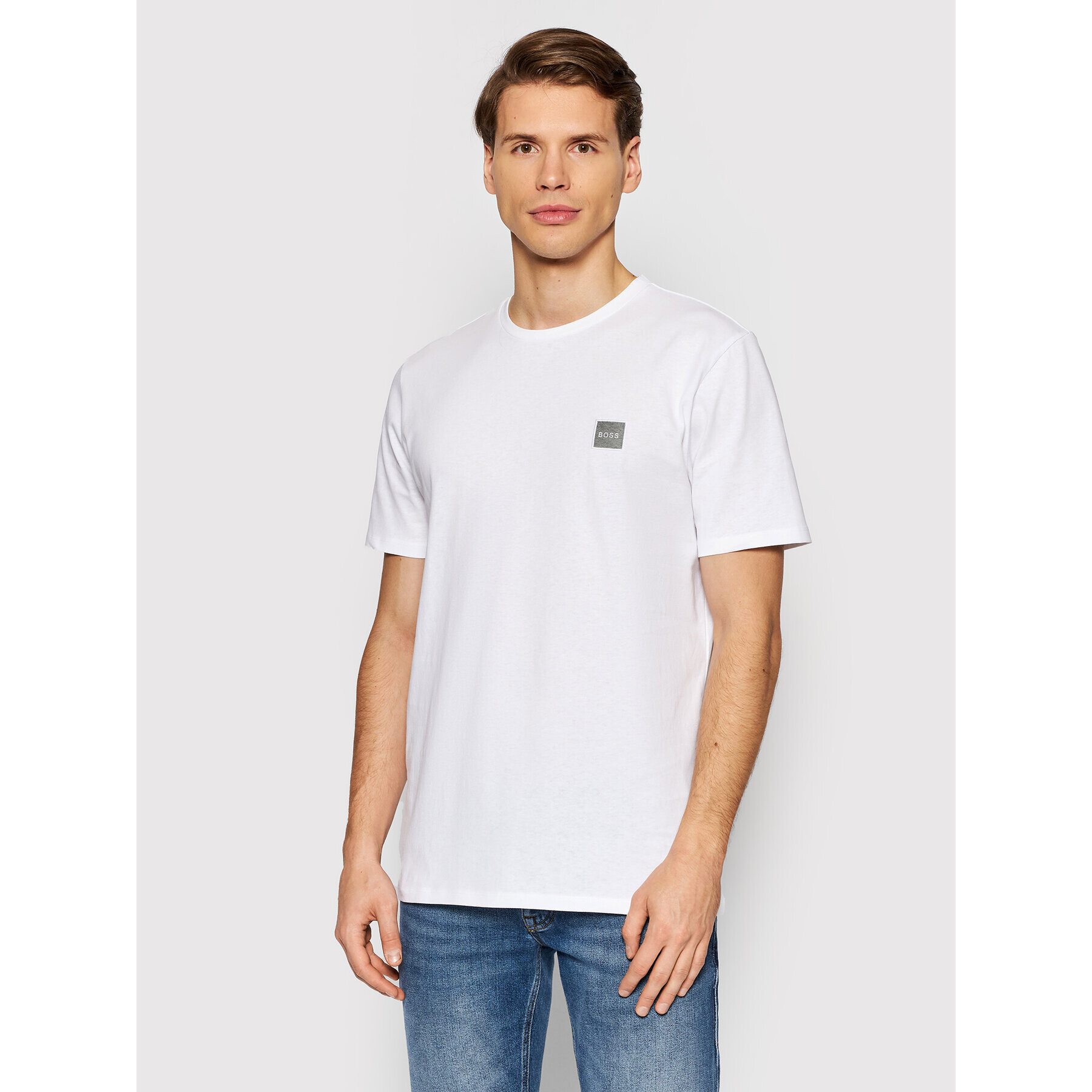 Boss T-Shirt Tales 1 50462767 Bílá Regular Fit - Pepit.cz