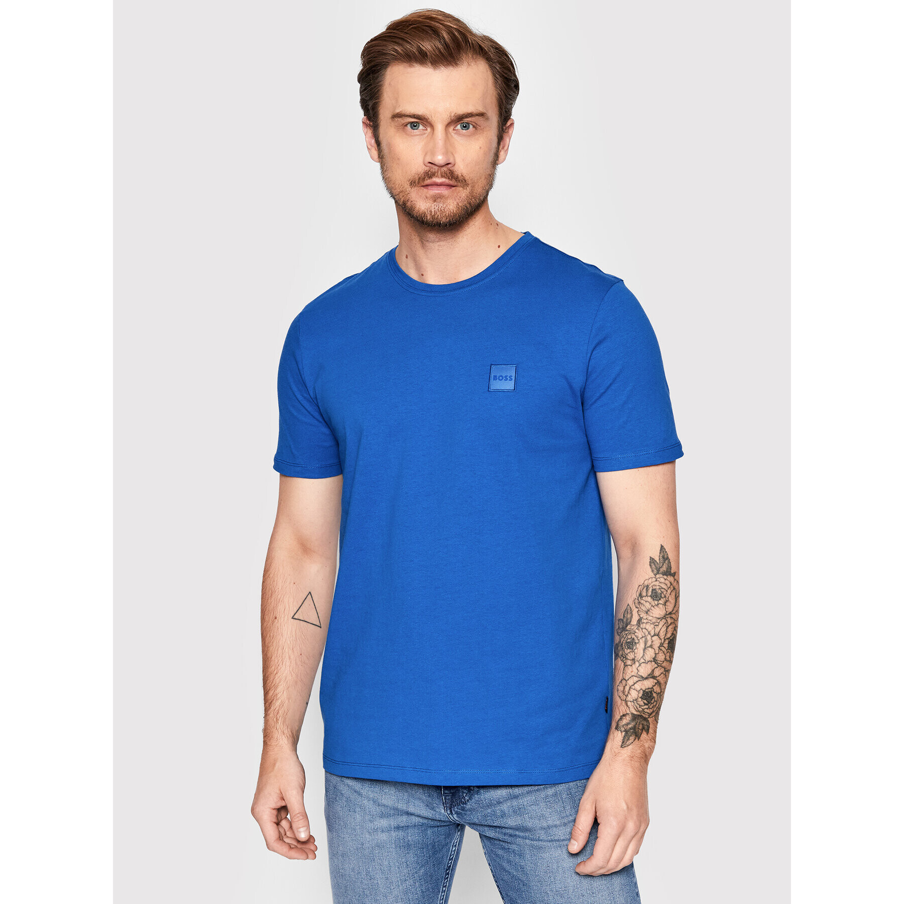 Boss T-Shirt Tales 50472584 Modrá Regular Fit - Pepit.cz