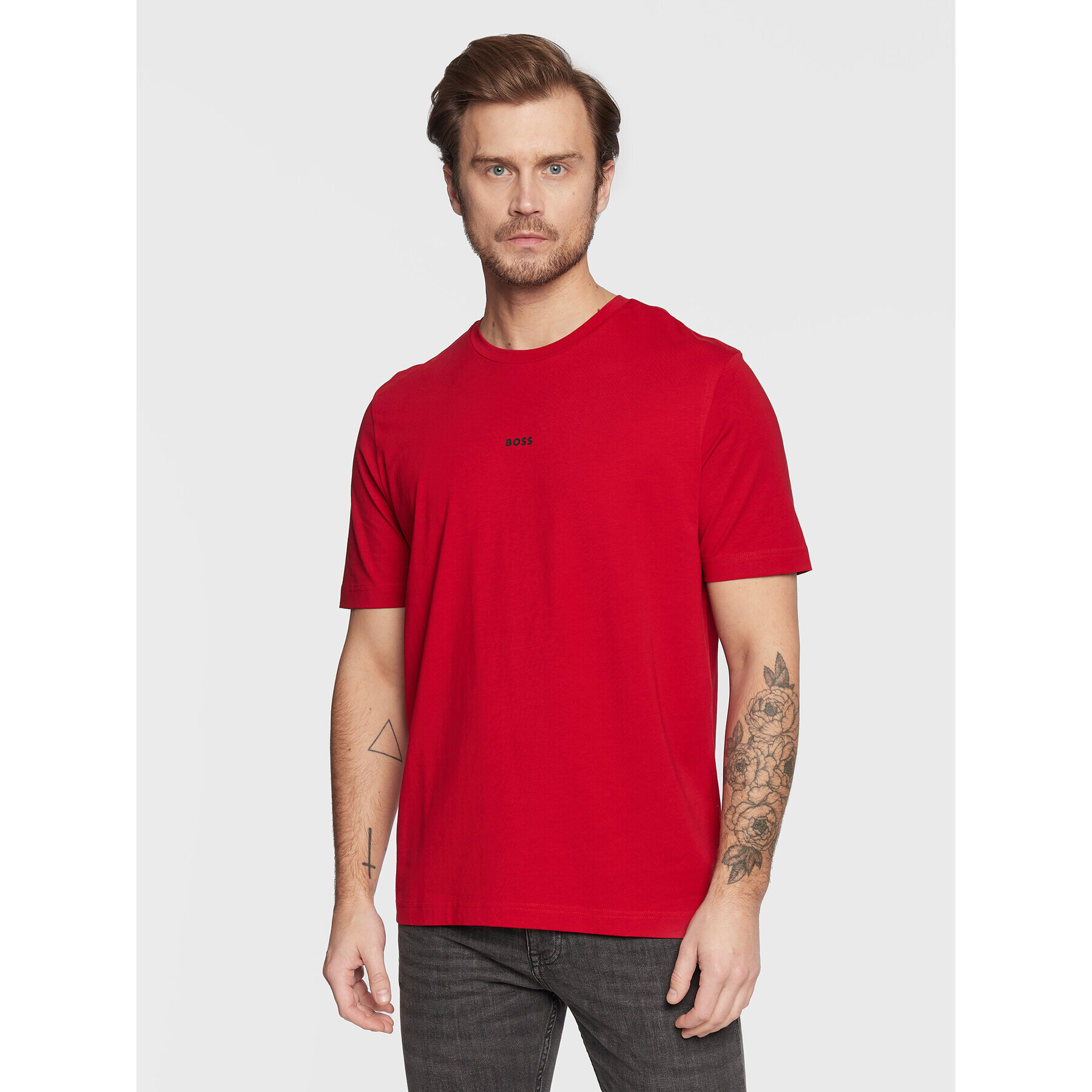 Boss T-Shirt Tchup 50473278 Červená Relaxed Fit - Pepit.cz