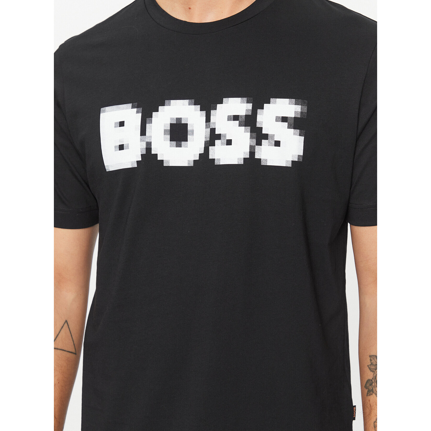 Boss T-Shirt Tedigitallogo 50503542 Černá Regular Fit - Pepit.cz