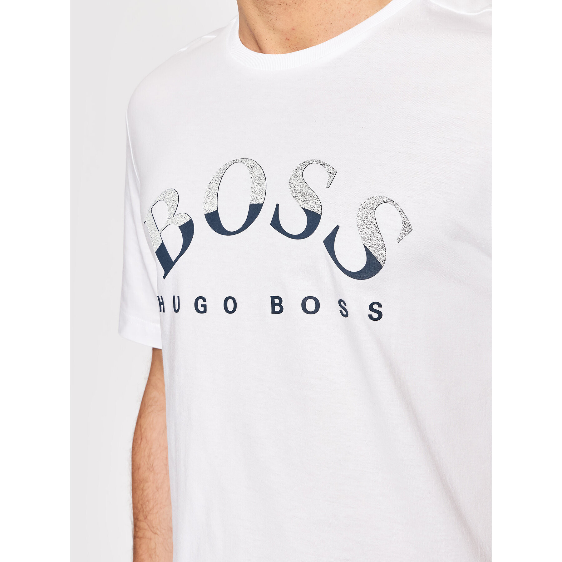 Boss T-Shirt Tee 1 50455760 Bílá Regular Fit - Pepit.cz