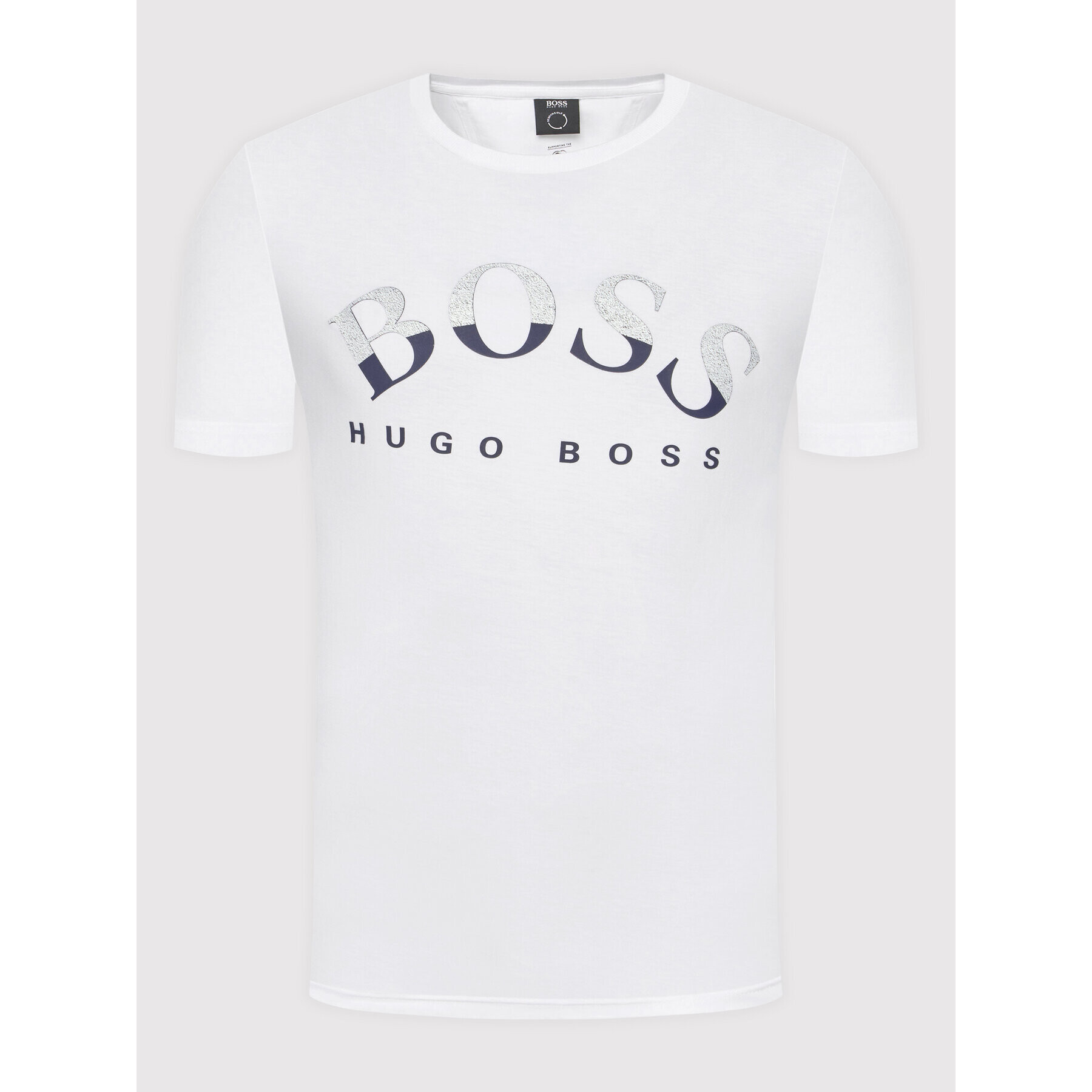 Boss T-Shirt Tee 1 50455760 Bílá Regular Fit - Pepit.cz