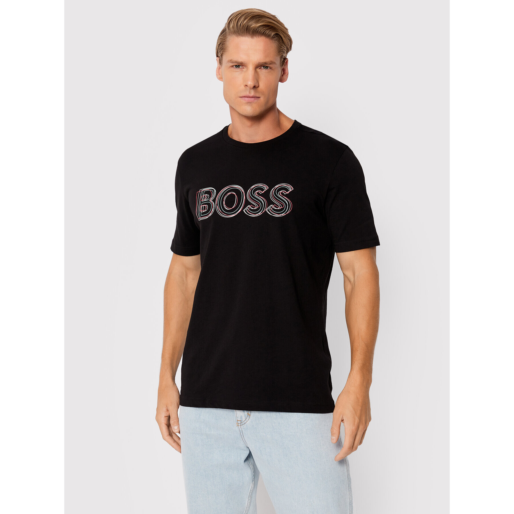 Boss T-Shirt Tee 1 50472399 Černá Regular Fit - Pepit.cz