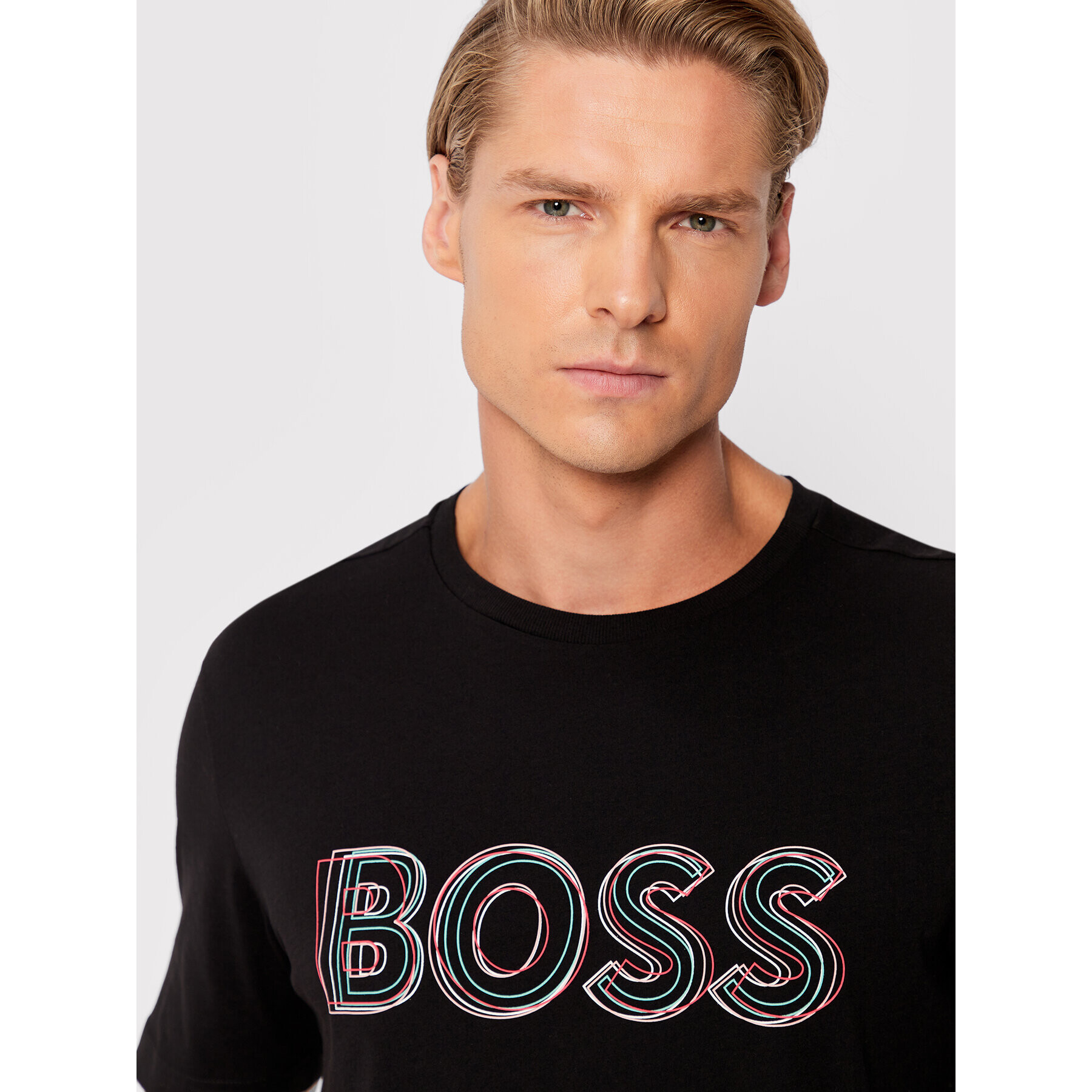 Boss T-Shirt Tee 1 50472399 Černá Regular Fit - Pepit.cz