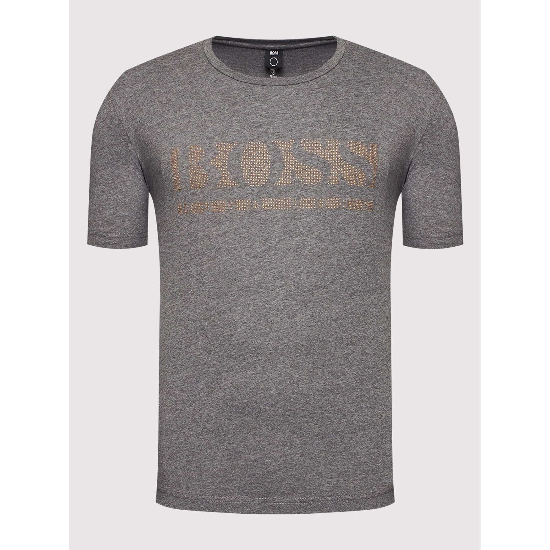 Boss T-Shirt Tee Pixel 1 50457429 Šedá Regular Fit - Pepit.cz