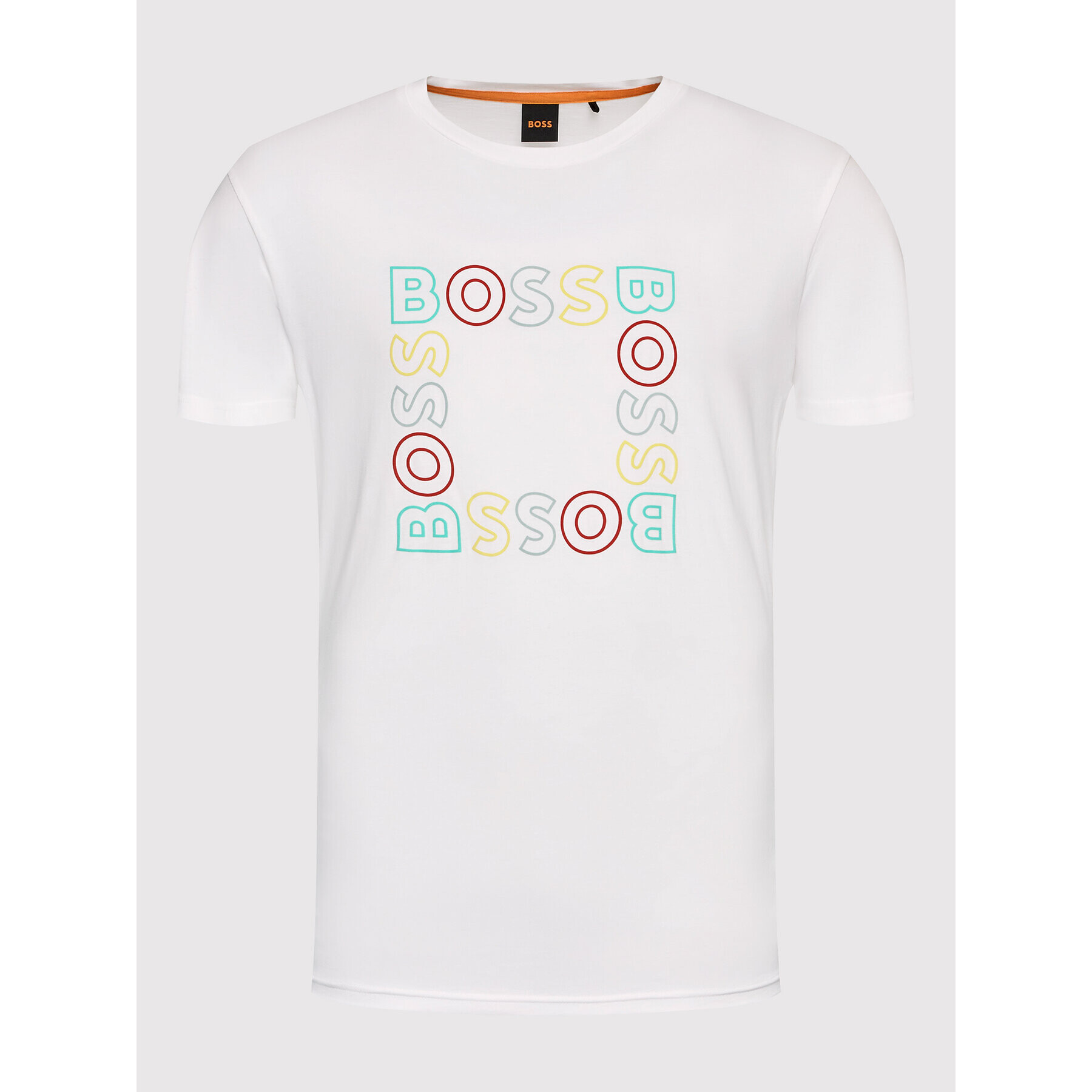 Boss T-Shirt Teesquare 50481910 Bílá Regular Fit - Pepit.cz