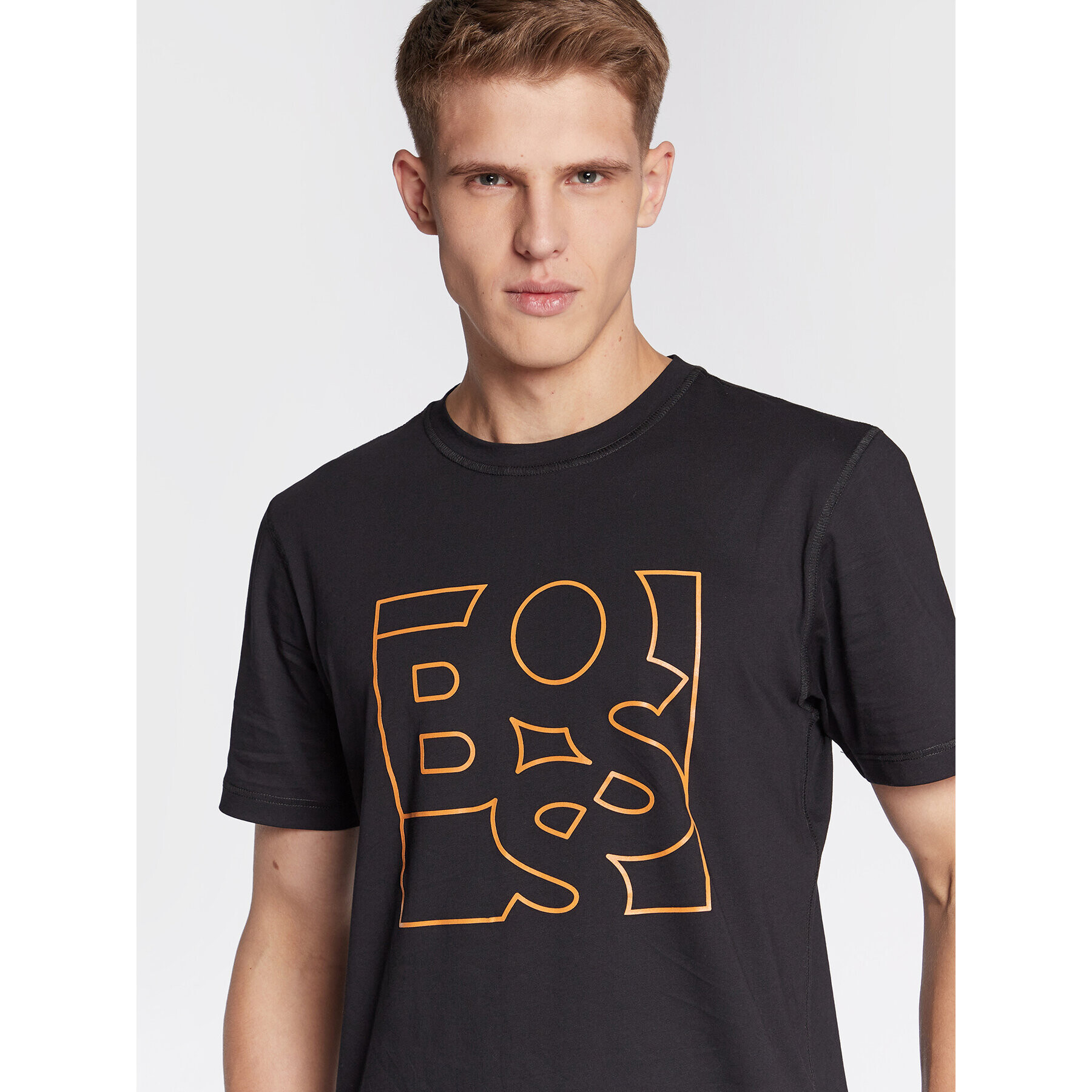 Boss T-Shirt Teetrury 2 50478776 Černá Relaxed Fit - Pepit.cz