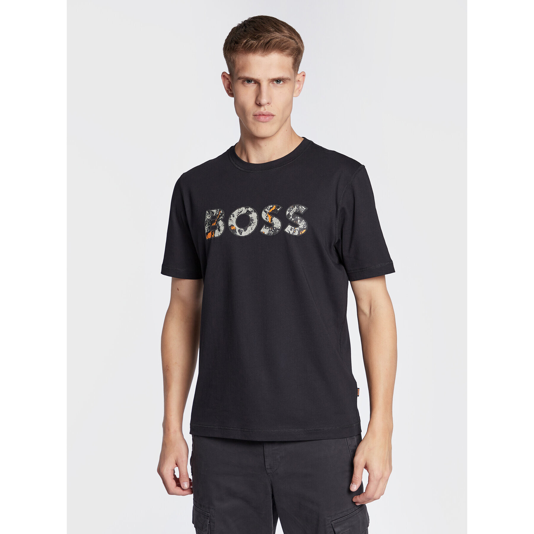 Boss T-Shirt Teetrury 2 50478776 Černá Relaxed Fit - Pepit.cz