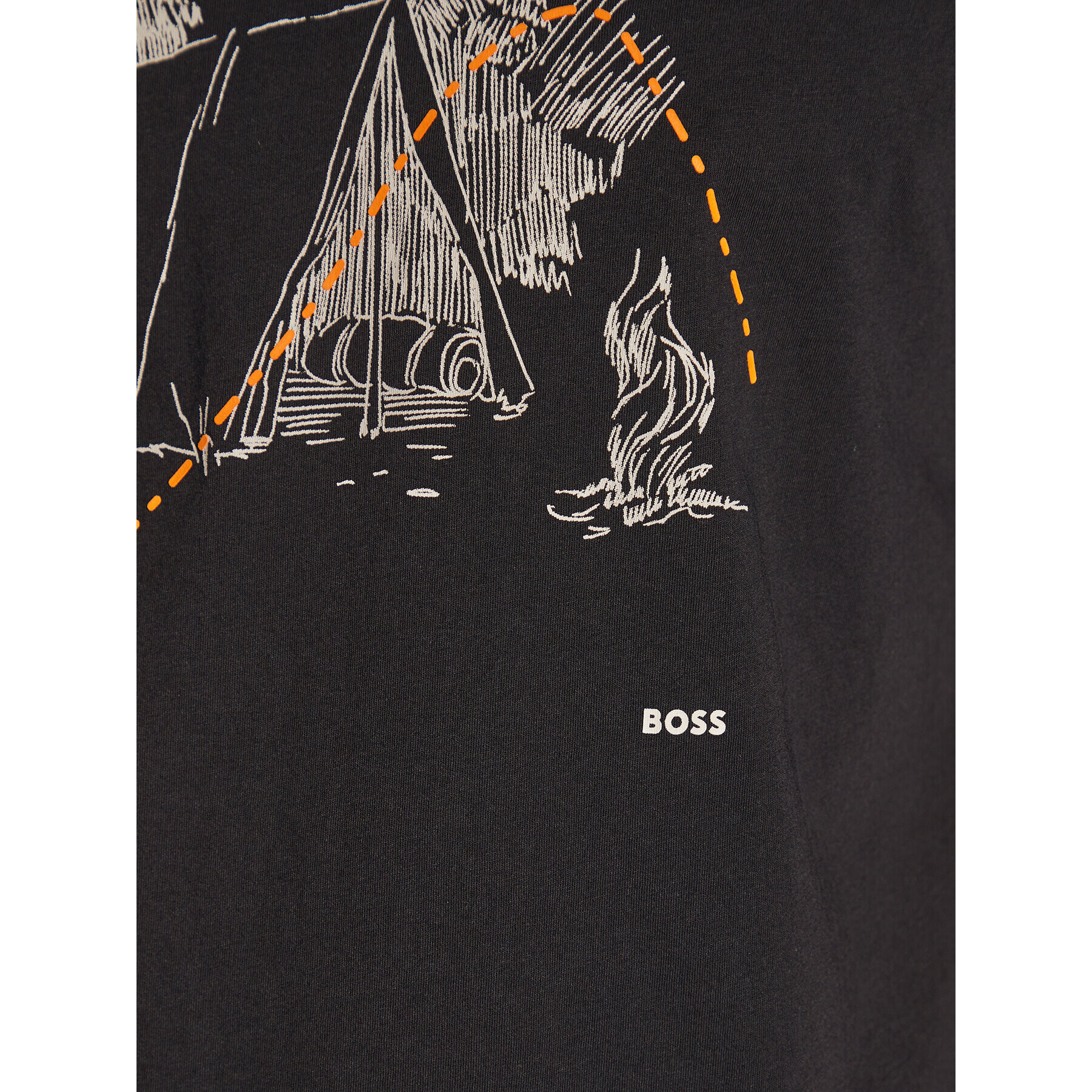 Boss T-Shirt Teetuned 2 50478786 Černá Regular Fit - Pepit.cz