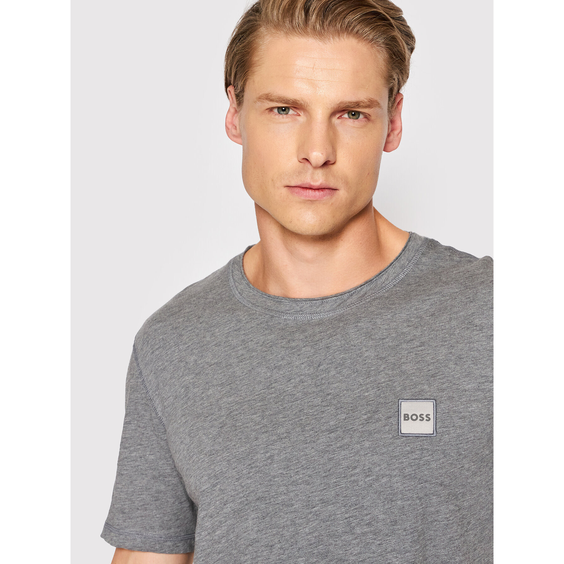 Boss T-Shirt Tegoop 50467926 Šedá Regular Fit - Pepit.cz