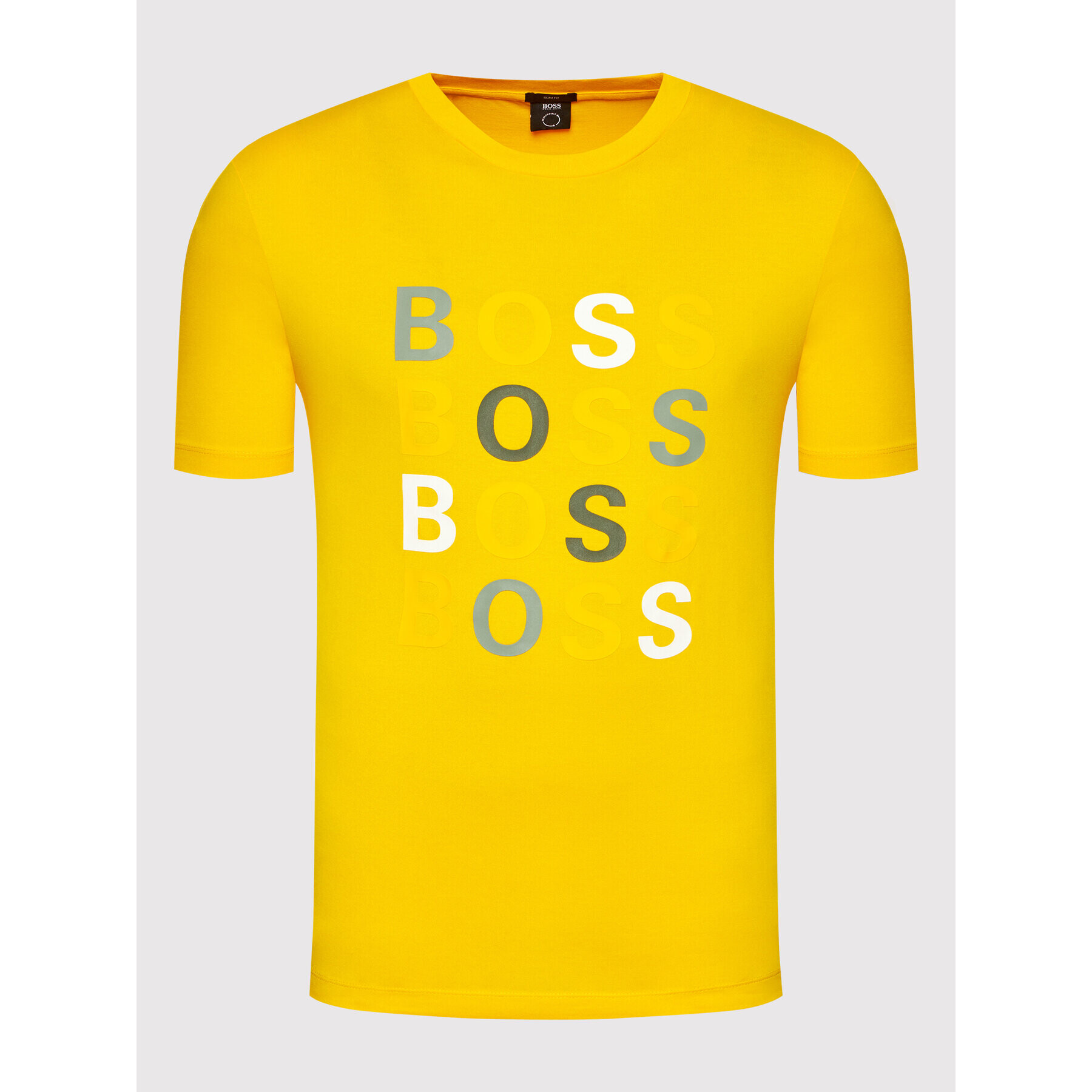 Boss T-Shirt Tessler 171 50462552 Žlutá Slim Fit - Pepit.cz