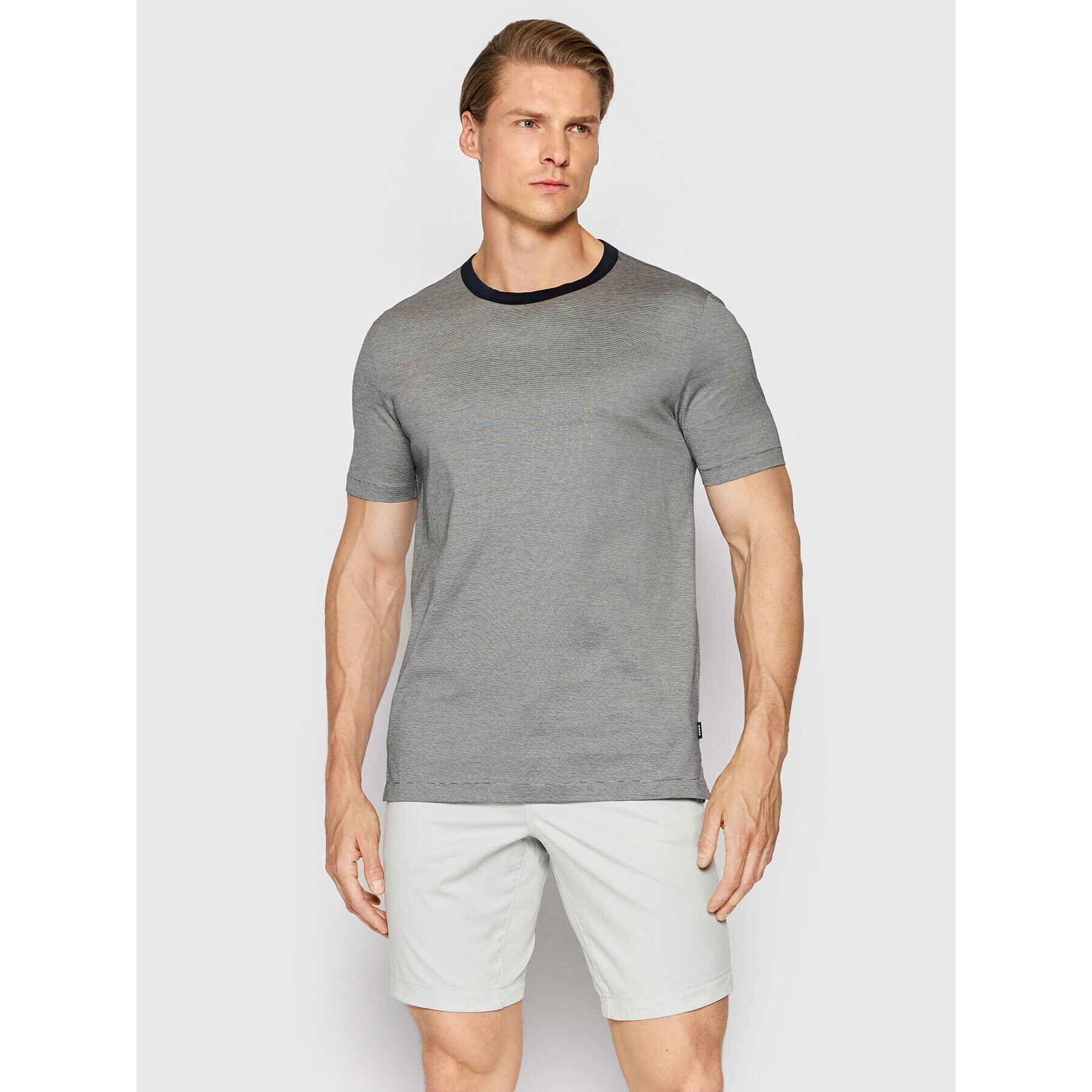 Boss T-Shirt Tessler 173 50469386 Šedá Slim Fit - Pepit.cz