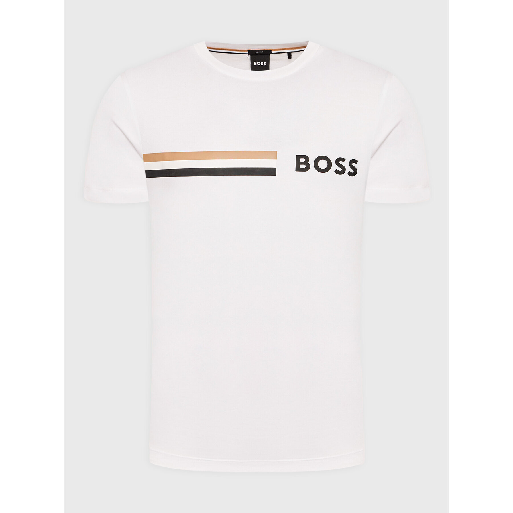 Boss T-Shirt Tessler 177 50482112 Bílá Slim Fit - Pepit.cz