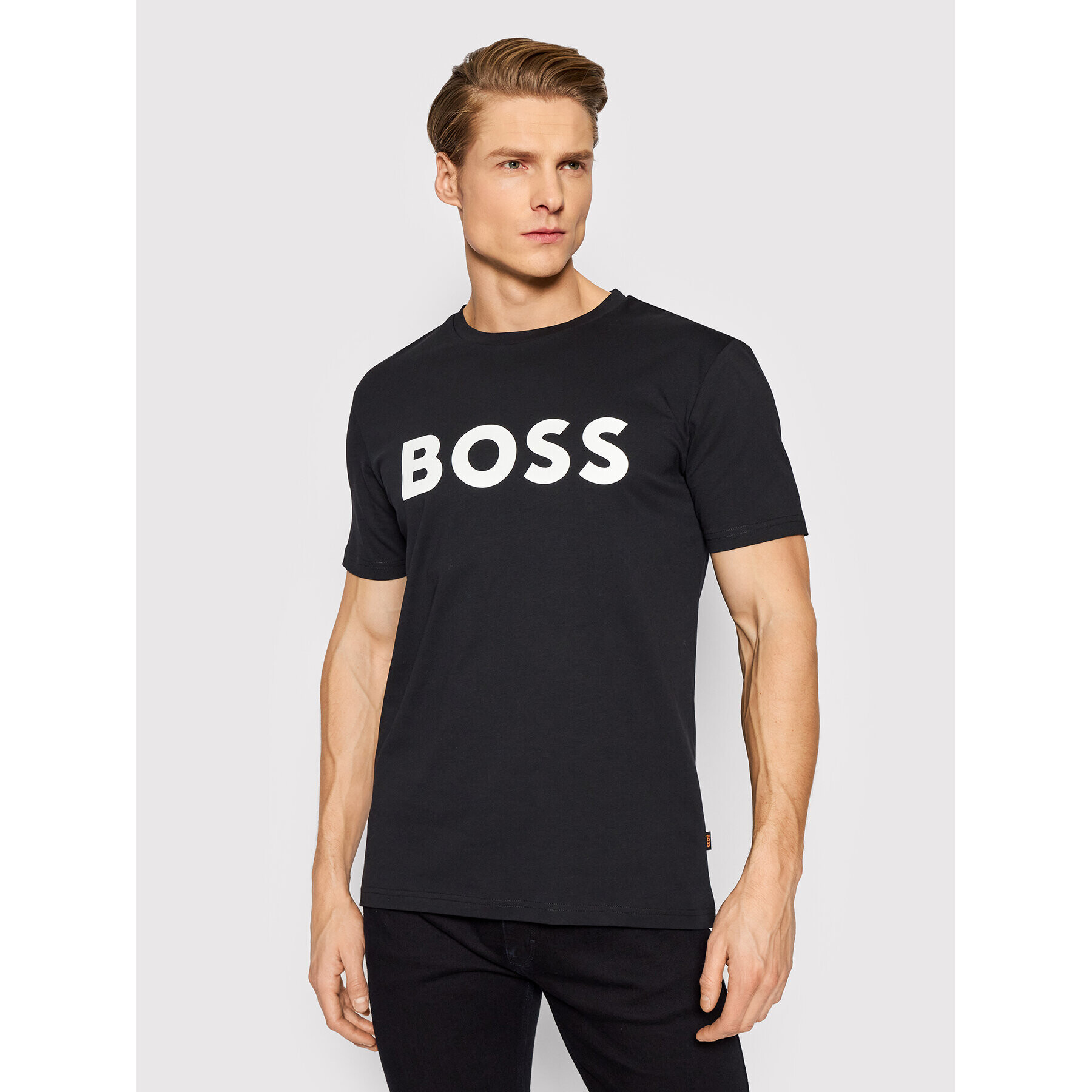 Boss T-Shirt Thinking 1 50469648 Černá Regular Fit - Pepit.cz