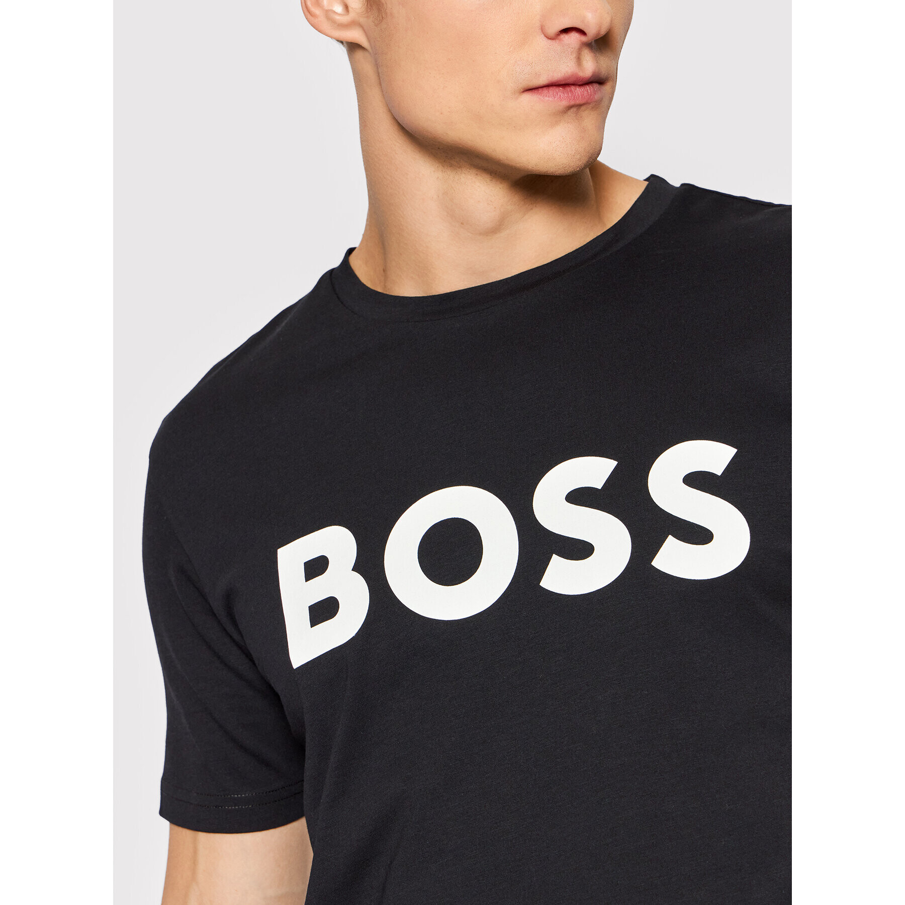 Boss T-Shirt Thinking 1 50469648 Černá Regular Fit - Pepit.cz