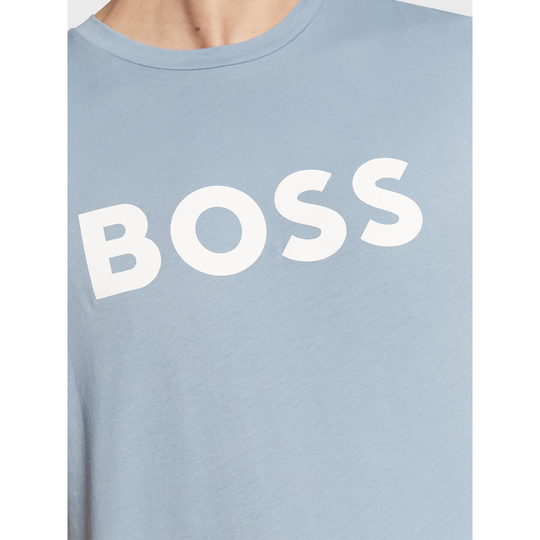 Boss T-Shirt Thinking 1 50481923 Modrá Regular Fit - Pepit.cz