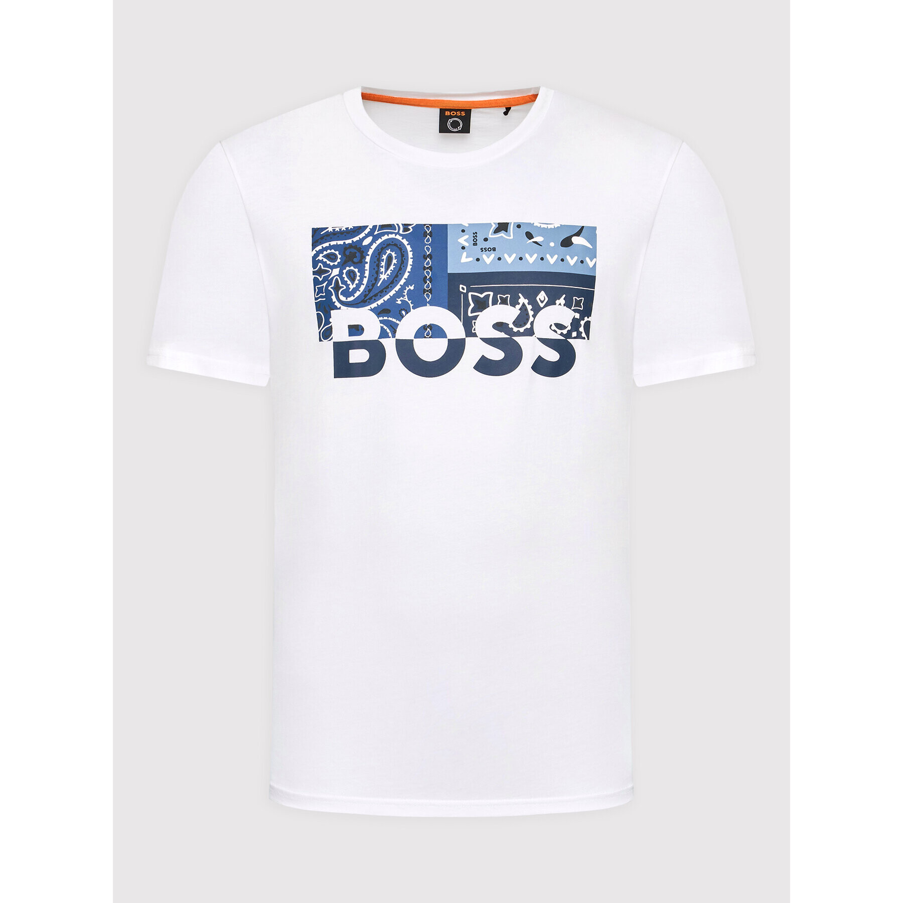 Boss T-Shirt Thinking 3 50469663 Bílá Regular Fit - Pepit.cz